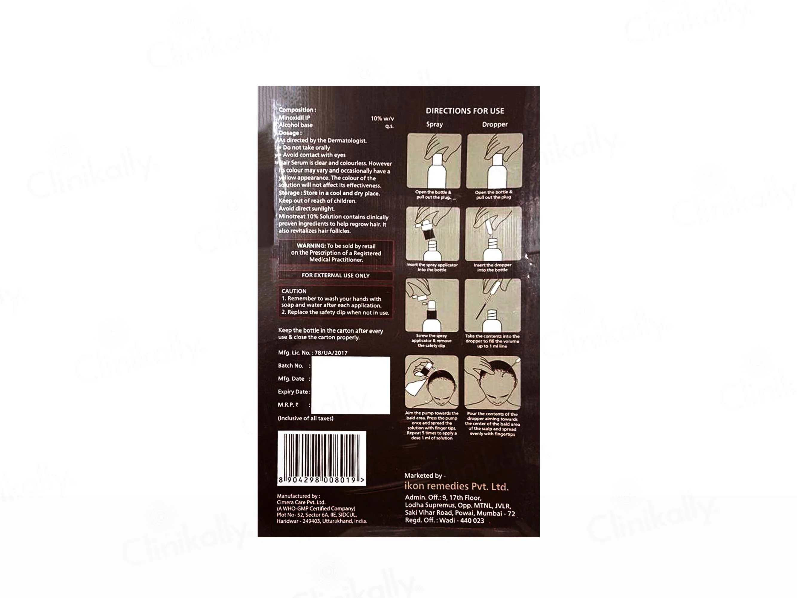 Minotreat 10% Topical Solution - Image 2