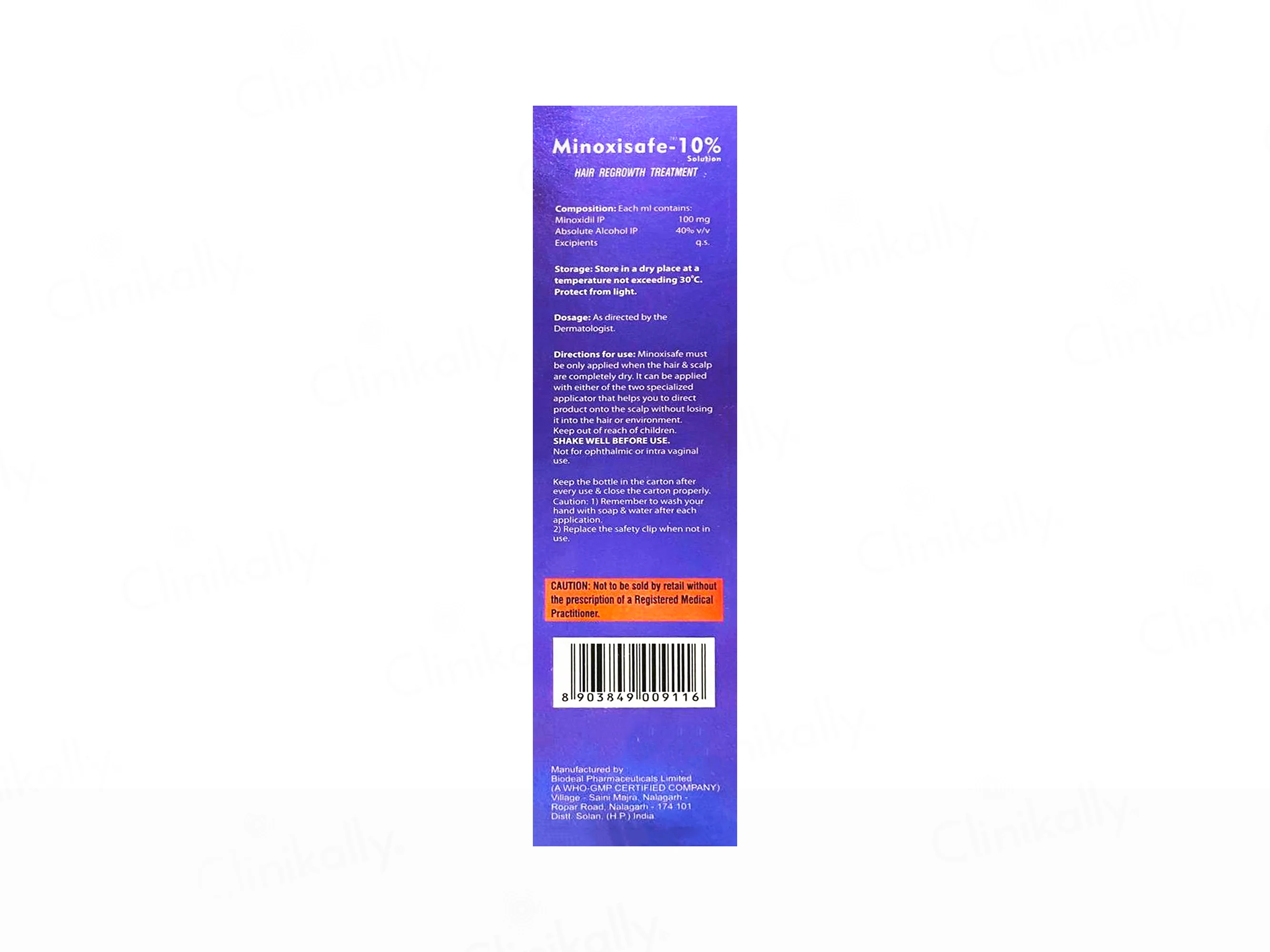 Minoxisafe-10% Topical Solution - Image 2