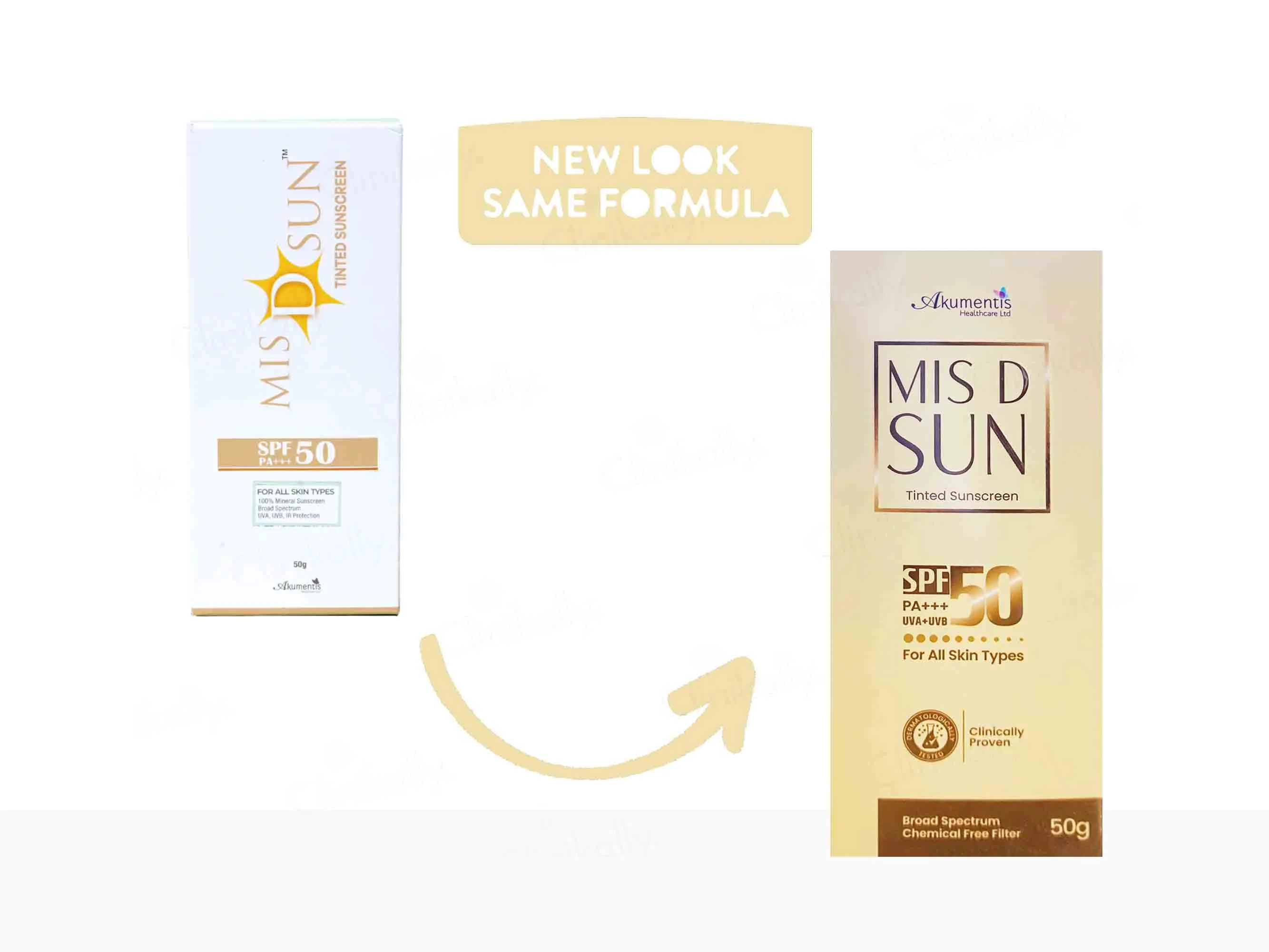 Mis D Sun Tinted Sunscreen SPF 50 PA+++ - Image 4
