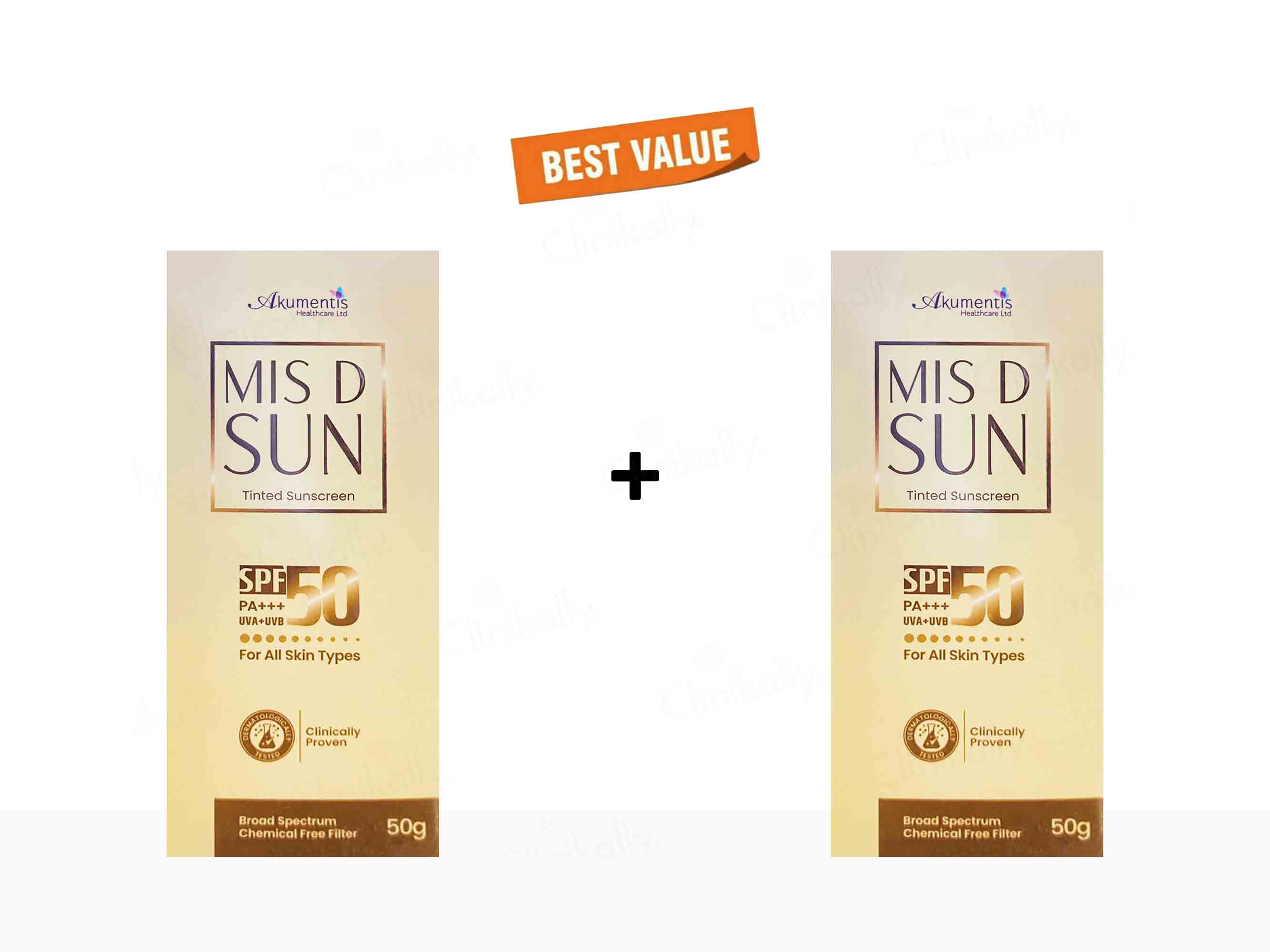 Mis D Sun Tinted Sunscreen SPF 50 PA+++ - Image 5