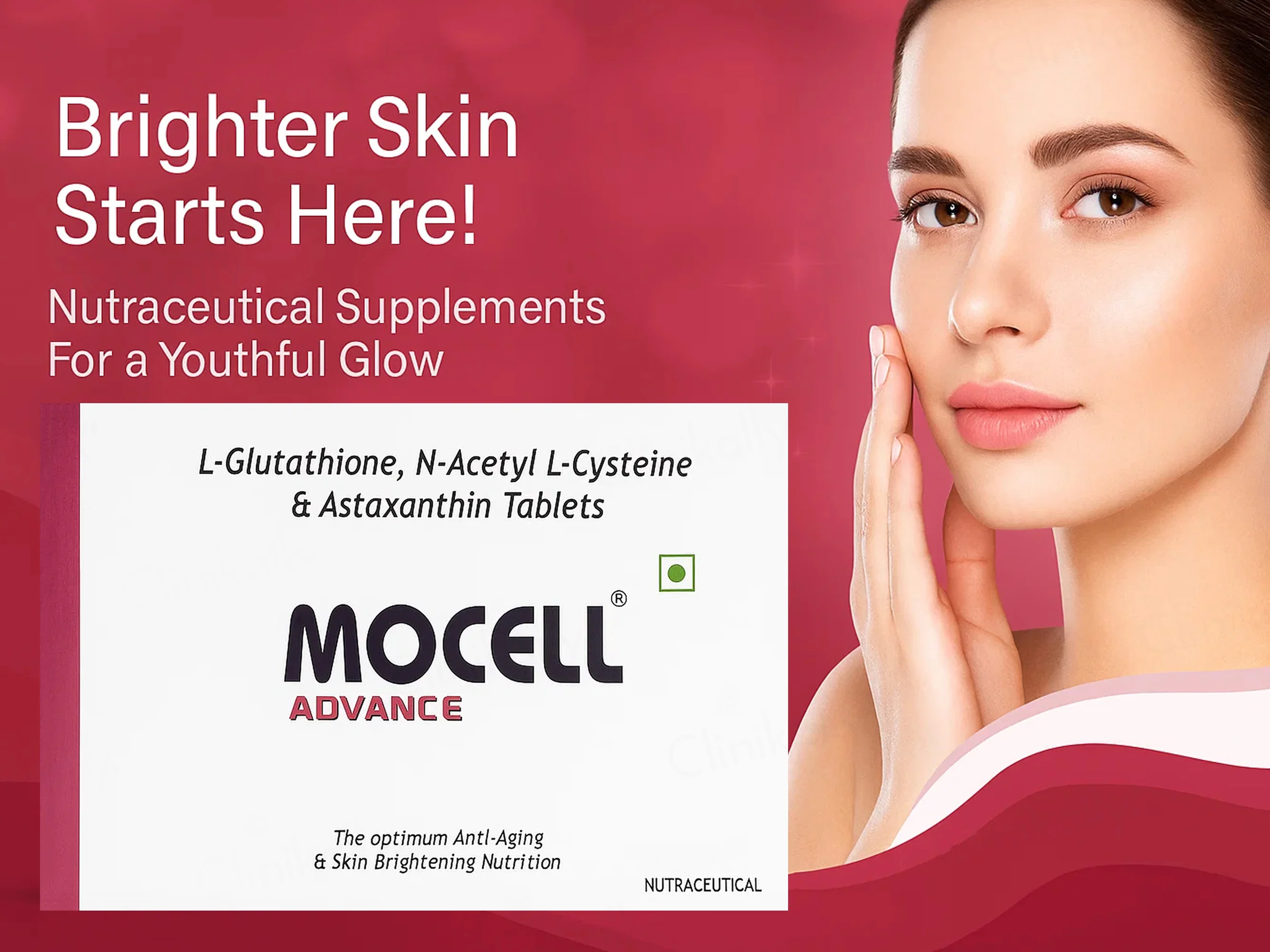 Mocell Advance Anti-Aging & Skin Brightening Nutraceutical Tablet - Image 2