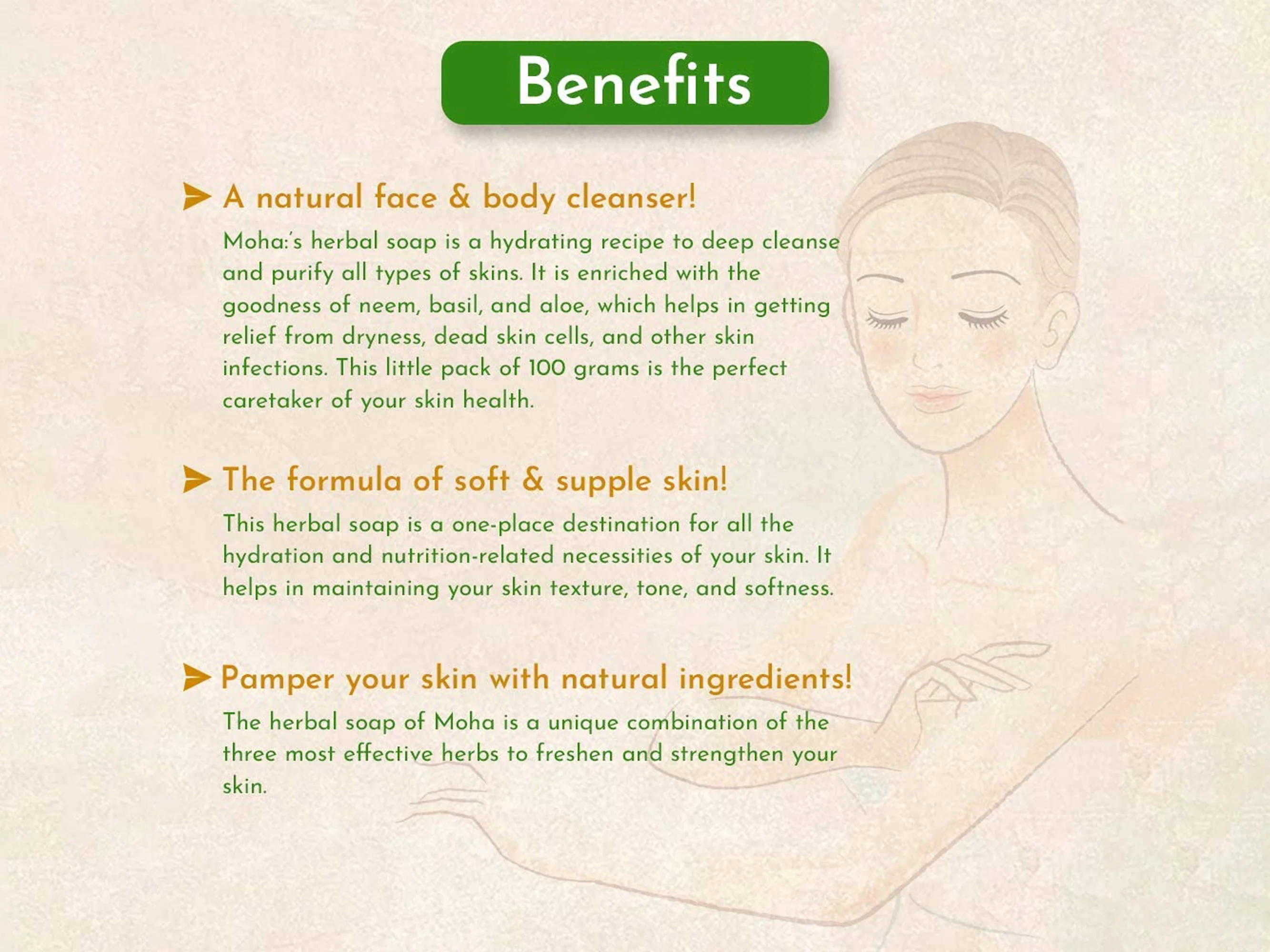 Moha: Herbal Soap (Pack Of 3) - Image 4