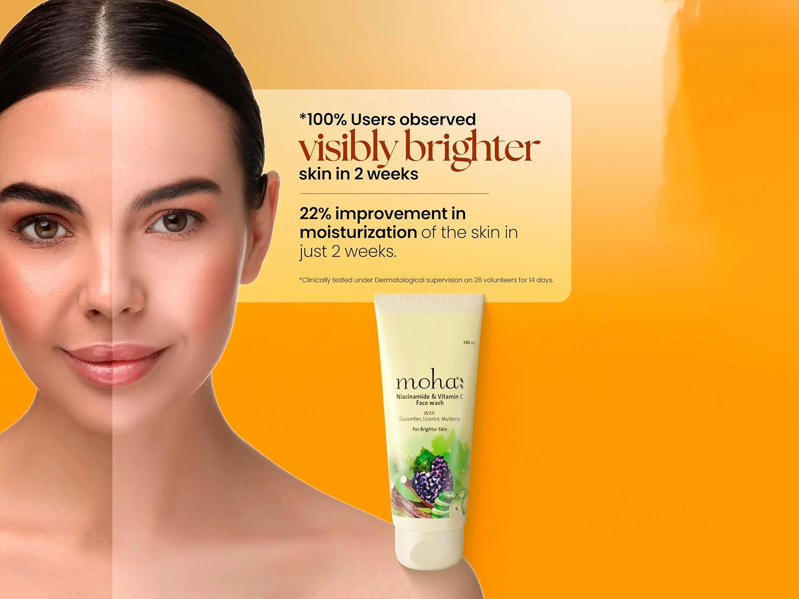Moha: Niacinamide & Vitamin C Skin Brightening Face Wash - Image 3