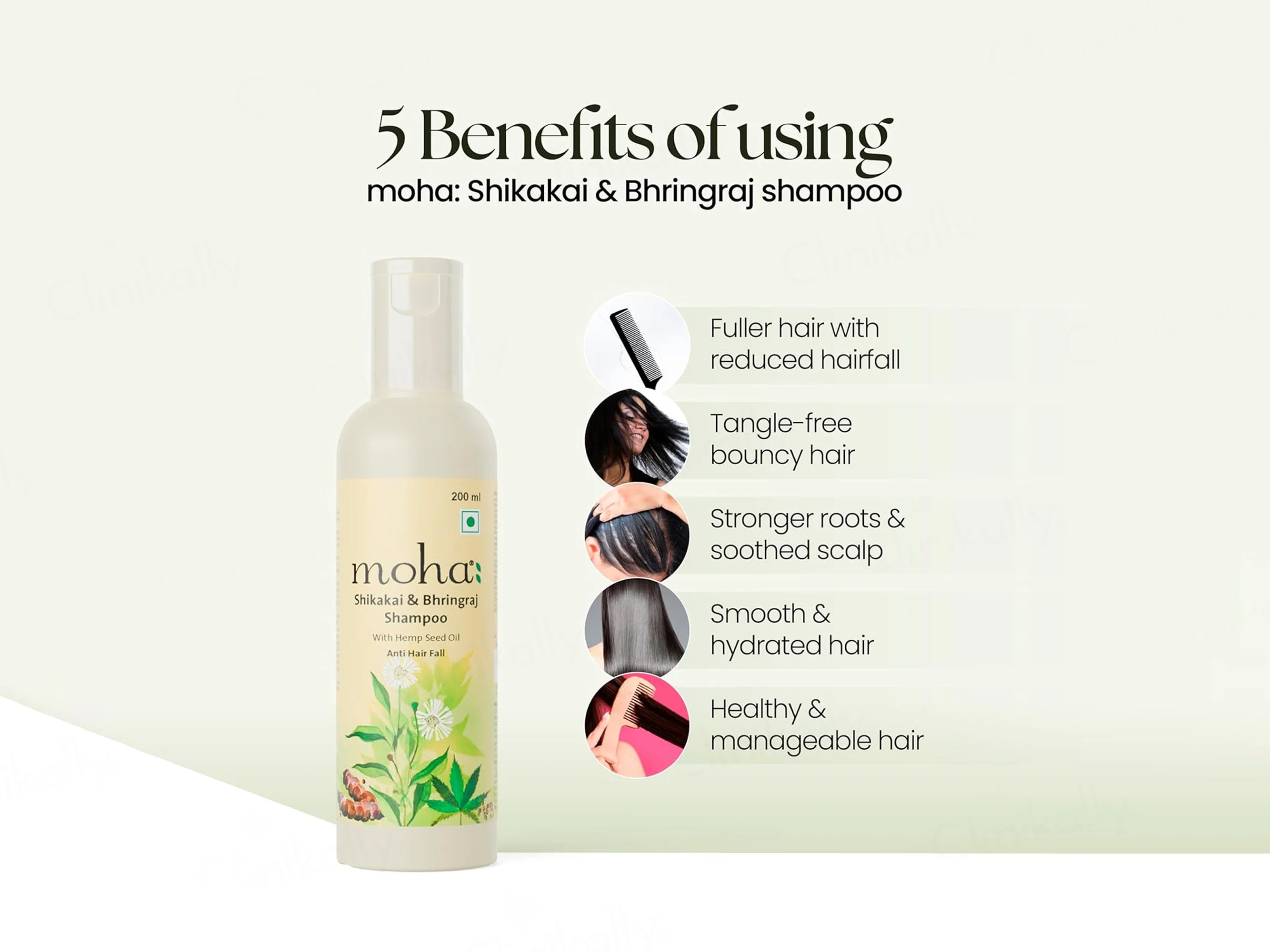 Moha: Shikakai & Bhringraj Anti Hair Fall Shampoo - Image 4