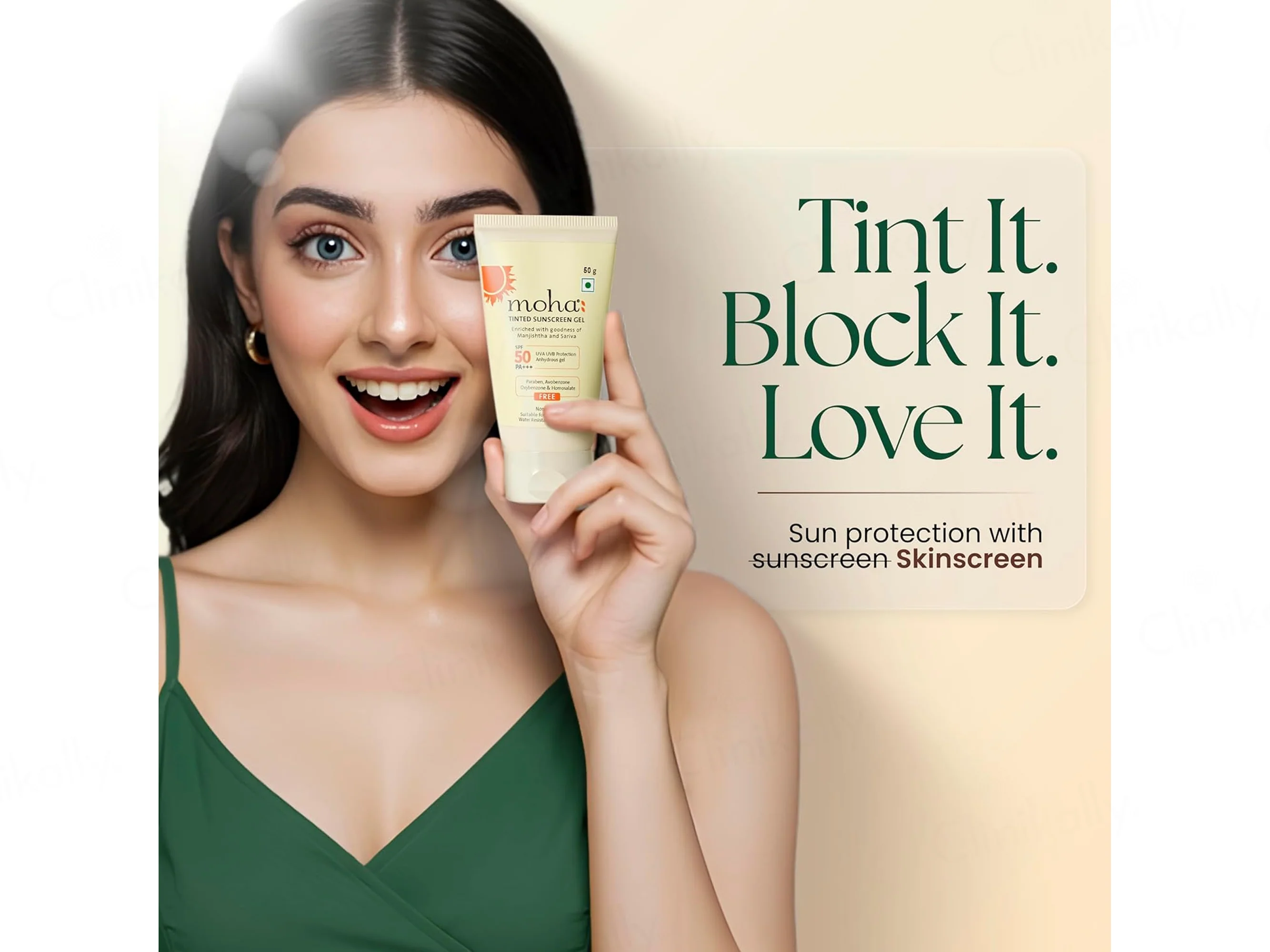 Moha: Tinted Sunscreen Gel SPF 50 PA+++ - Image 2