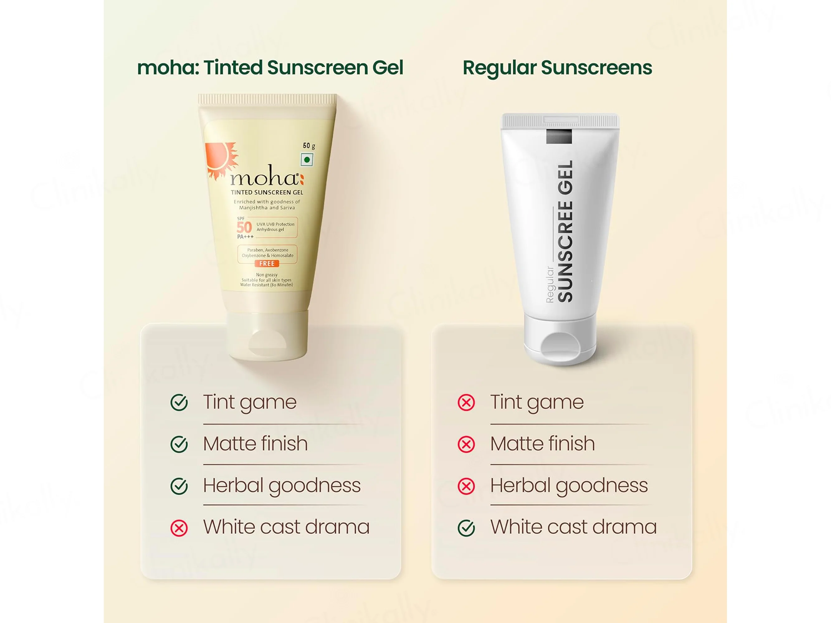 Moha: Tinted Sunscreen Gel SPF 50 PA+++ - Image 6