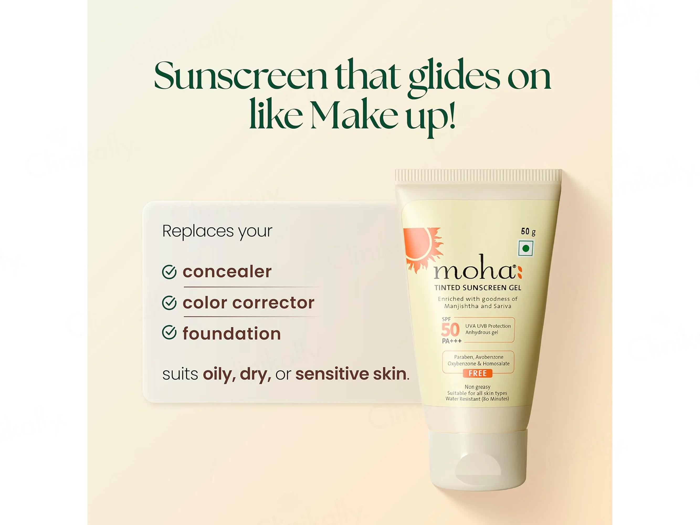 Moha: Tinted Sunscreen Gel SPF 50 PA+++ - Image 7