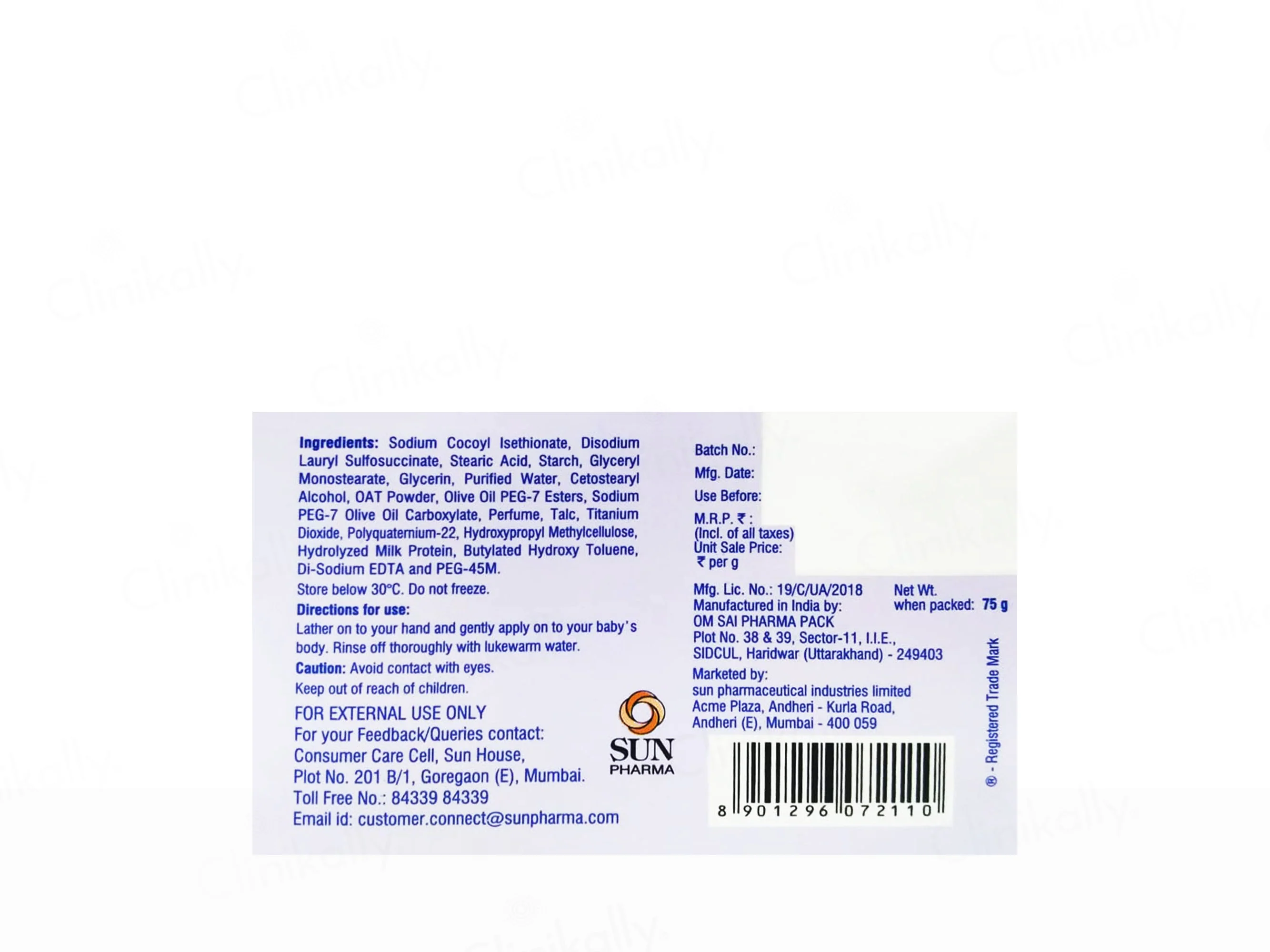 Moisturex Baby Gentle Bathing Bar - Image 2