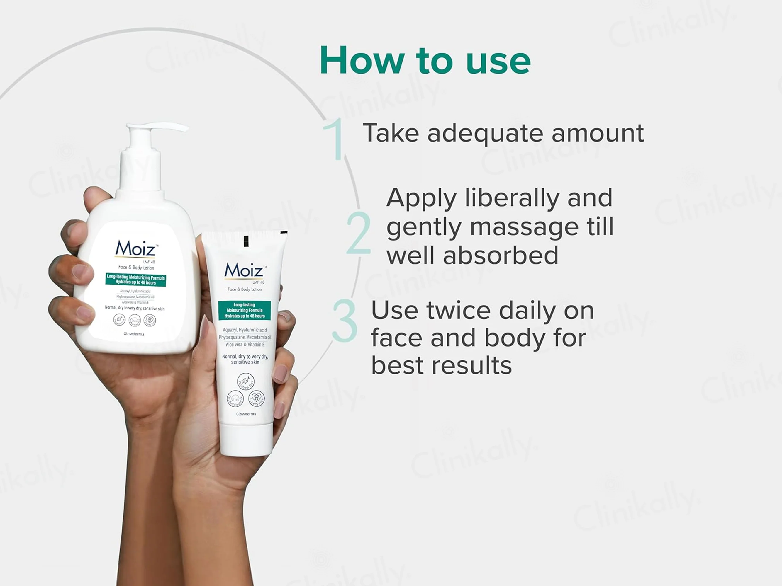 Moiz LMF 48 Face & Body Lotion - Image 10
