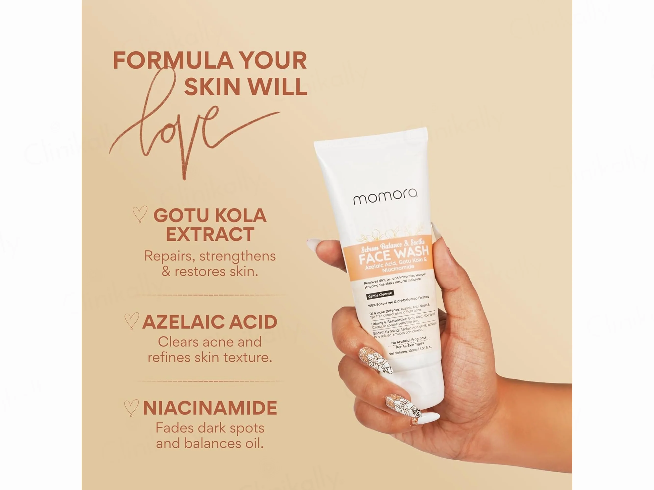 Momora Sebum Balance & Soothe Gentle Cleanse Face Wash - Image 3
