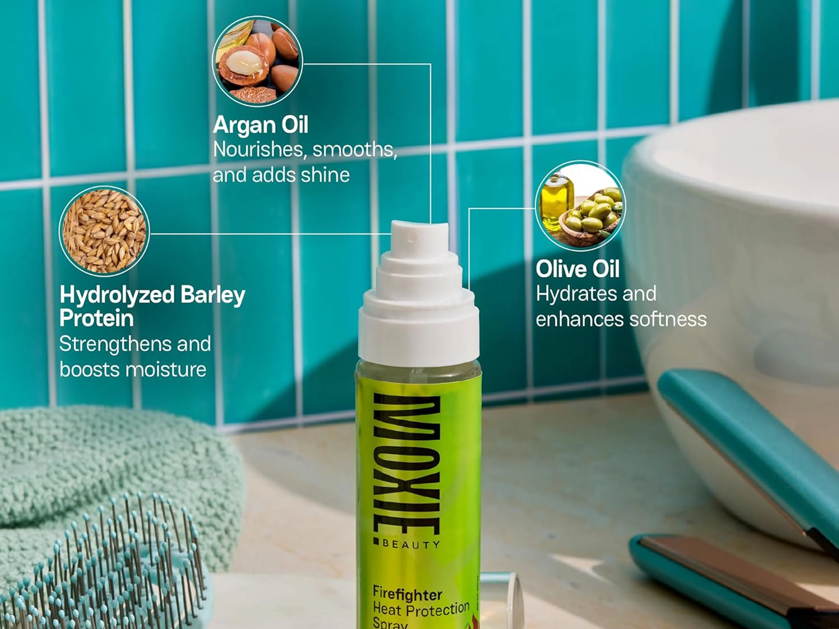 Moxie Beauty Firefighter Heat Protection Hair Spray - Image 3