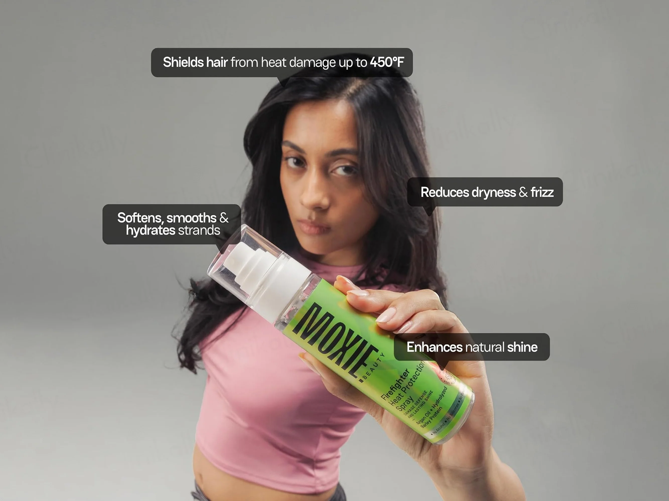 Moxie Beauty Firefighter Heat Protection Hair Spray - Image 4