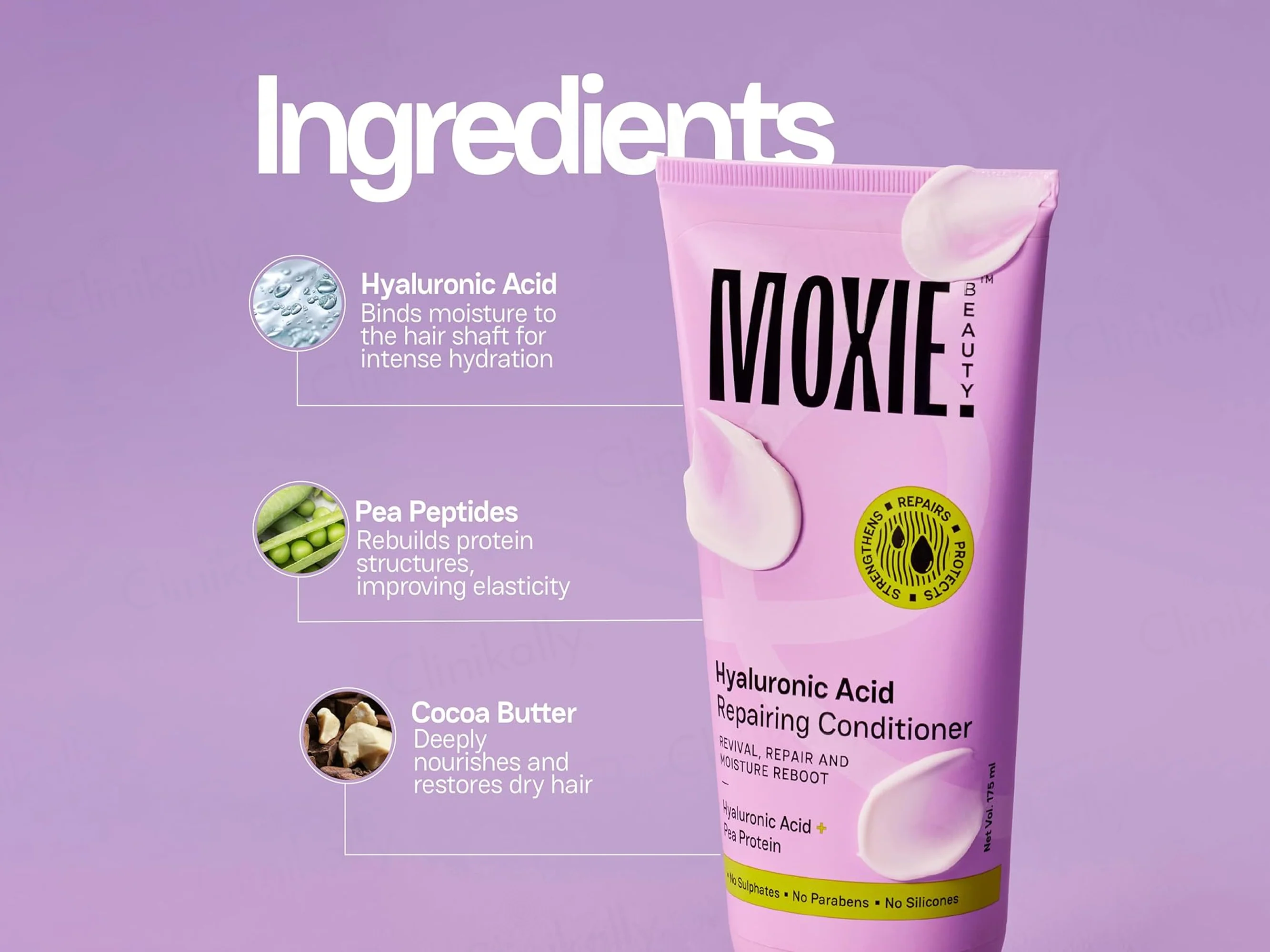 Moxie Beauty Hyaluronic Acid Repairing Hair Conditioner - Image 3