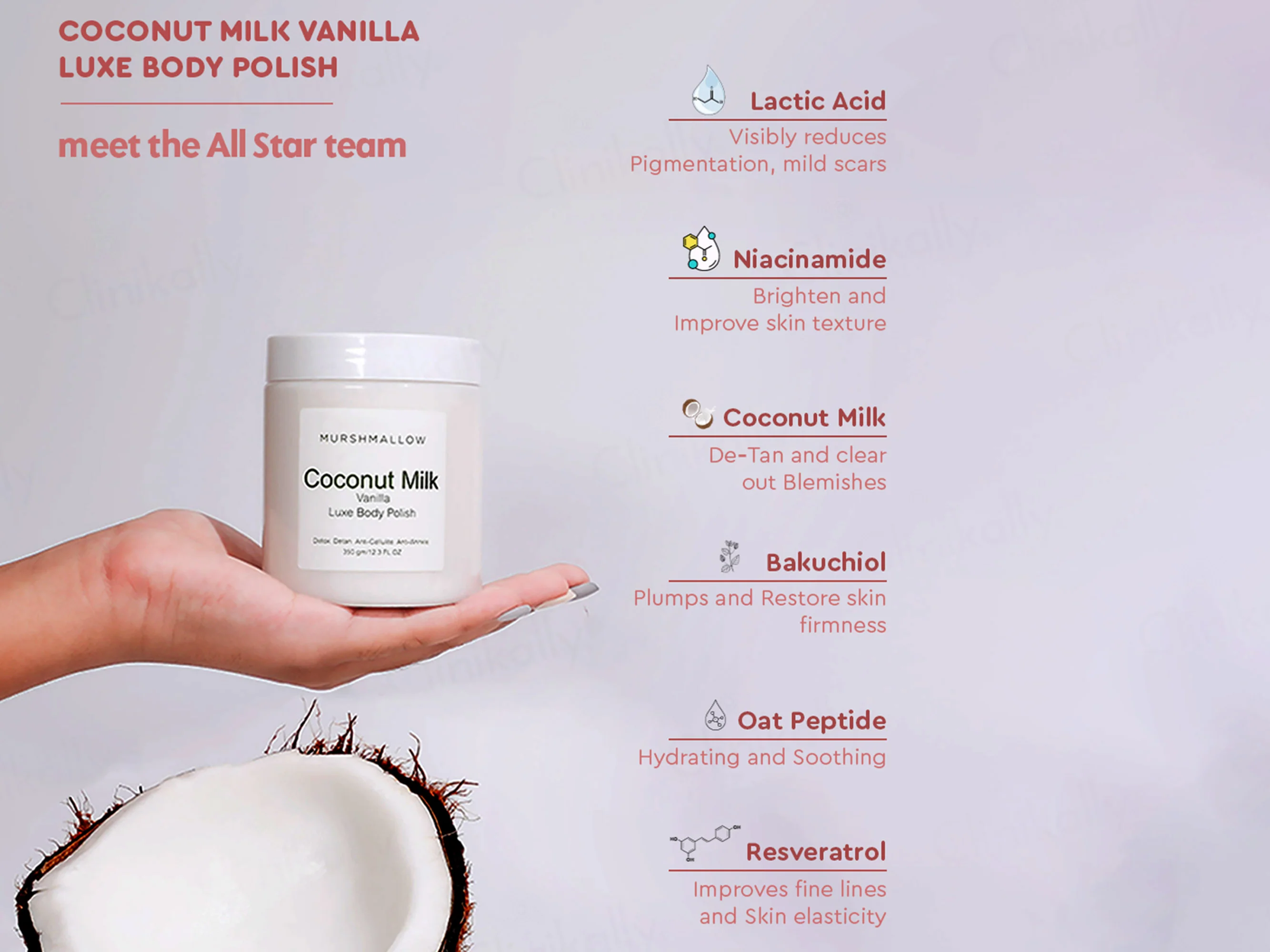 Murshmallow Coconut Milk & Vanilla Luxe Body Polish - Image 4