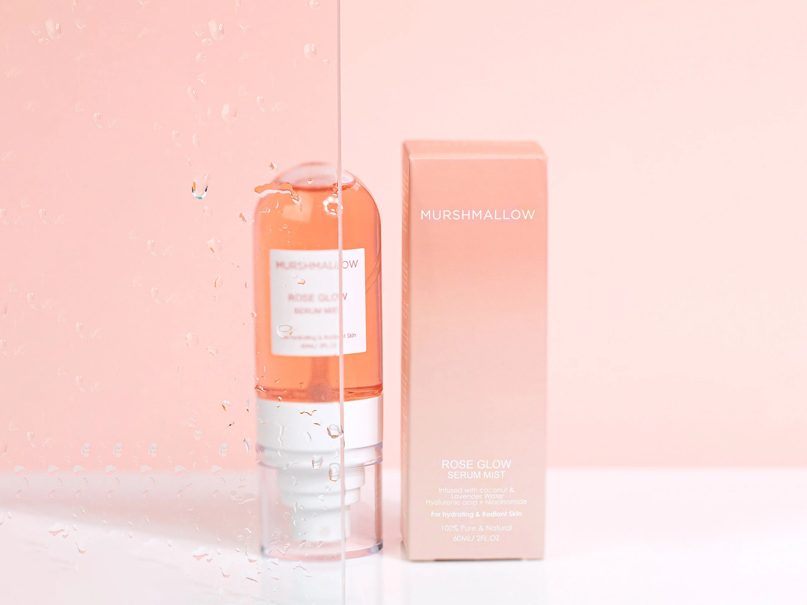 Murshmallow Rose Glow Serum Mist For Hydrating & Radiant Skin - Image 2