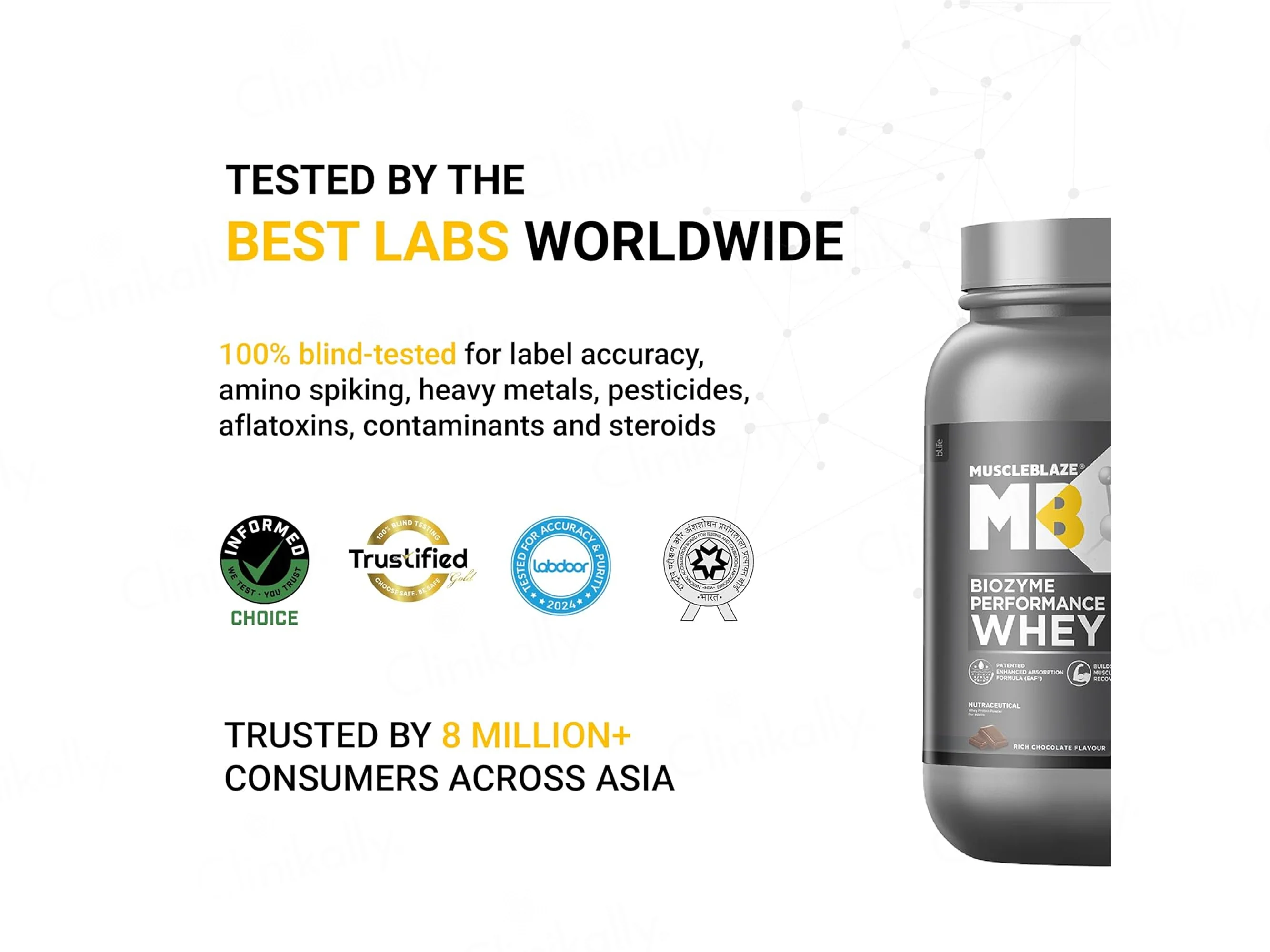 MuscleBlaze Biozyme Performance Whey Nutraceutical Powder - Rich Chocolate Flavour - Image 4