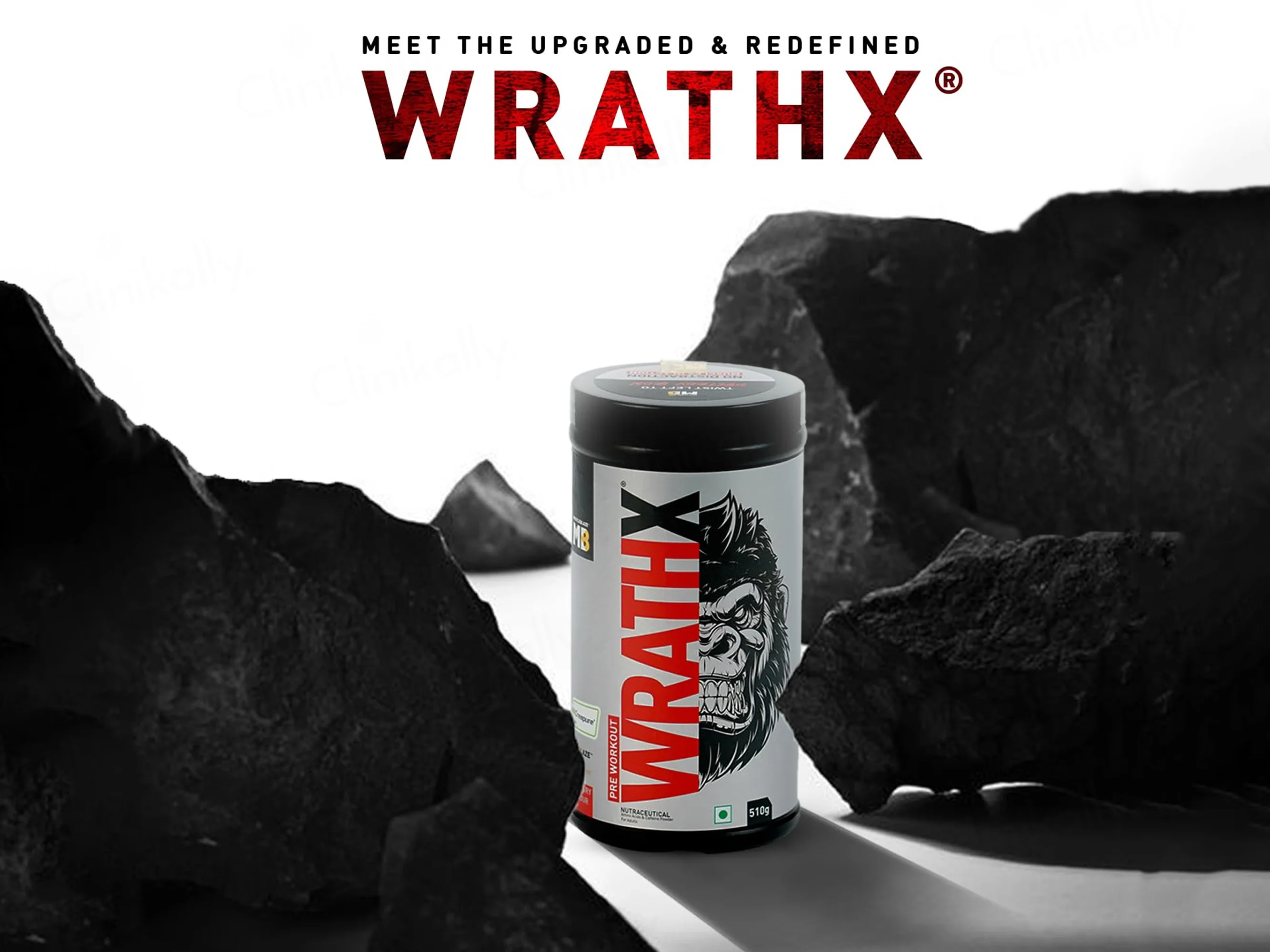 MuscleBlaze Pre-Workout Wrathx Nutraceutical Powder - Fruit Fury Flavour - Image 5