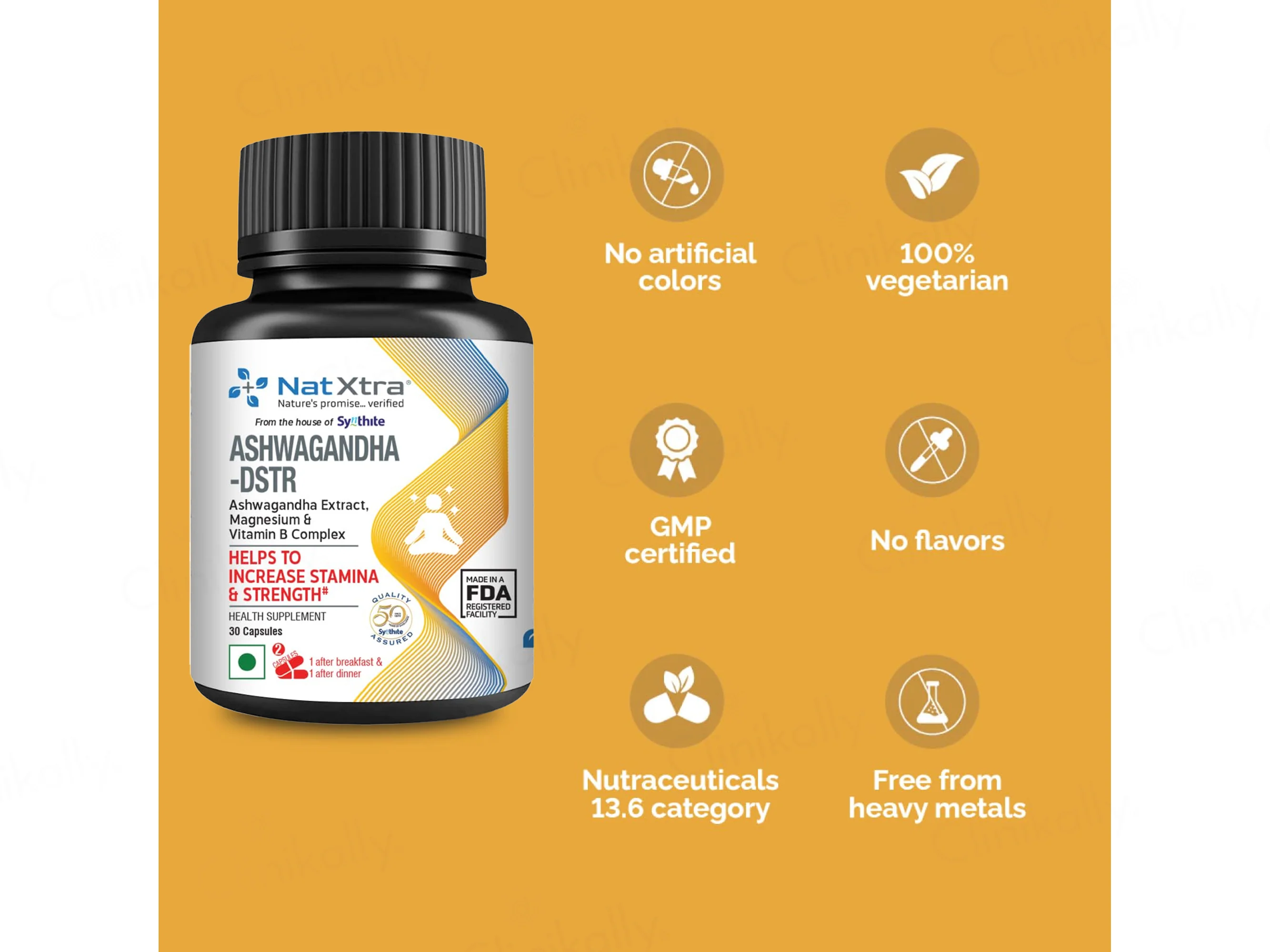 NatXtra Ashwagandha-DSTR Health Supplement Tablet - Image 5