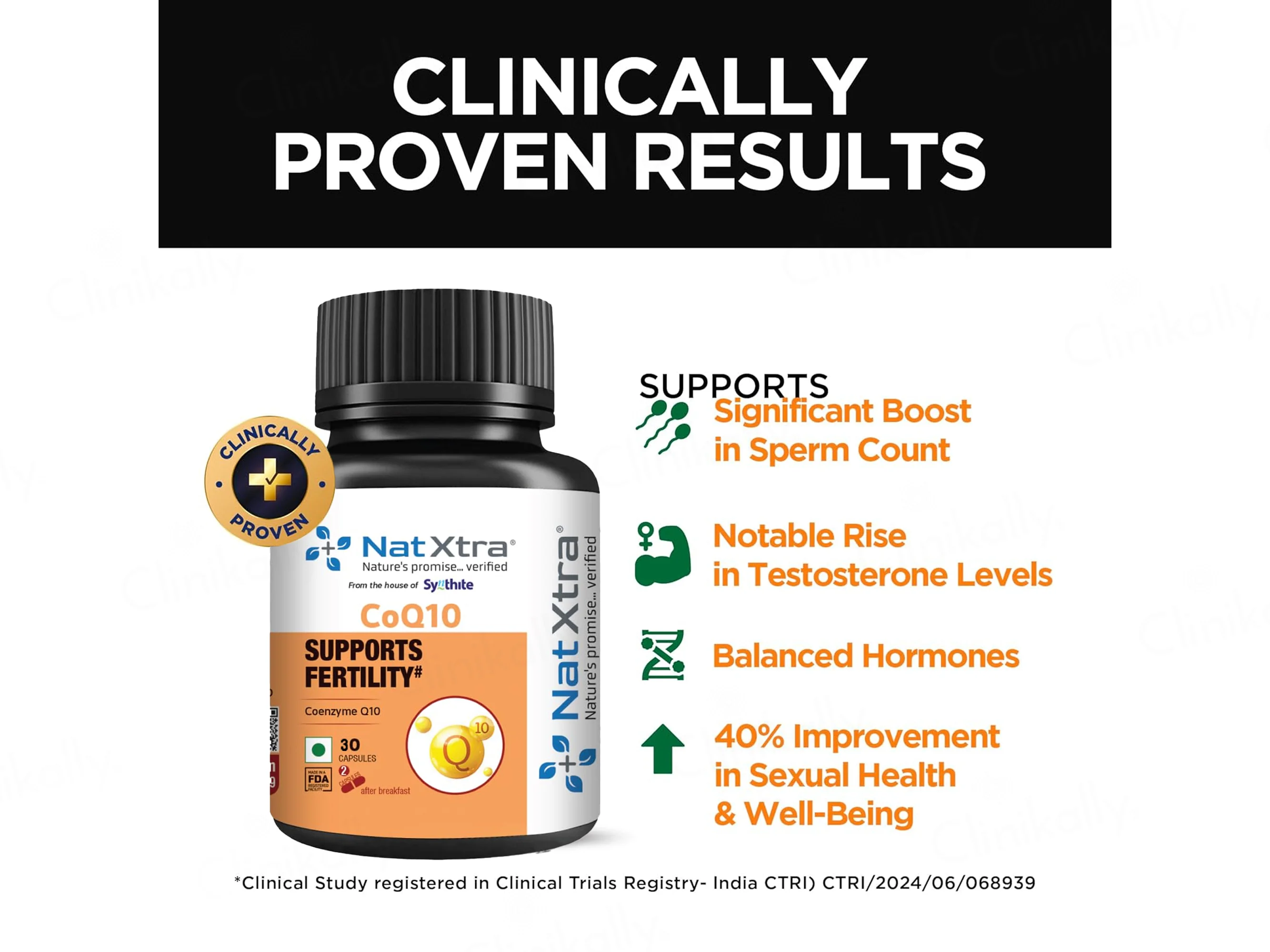 NatXtra CoQ10 Fertility Health Supplement Capsule - Image 5
