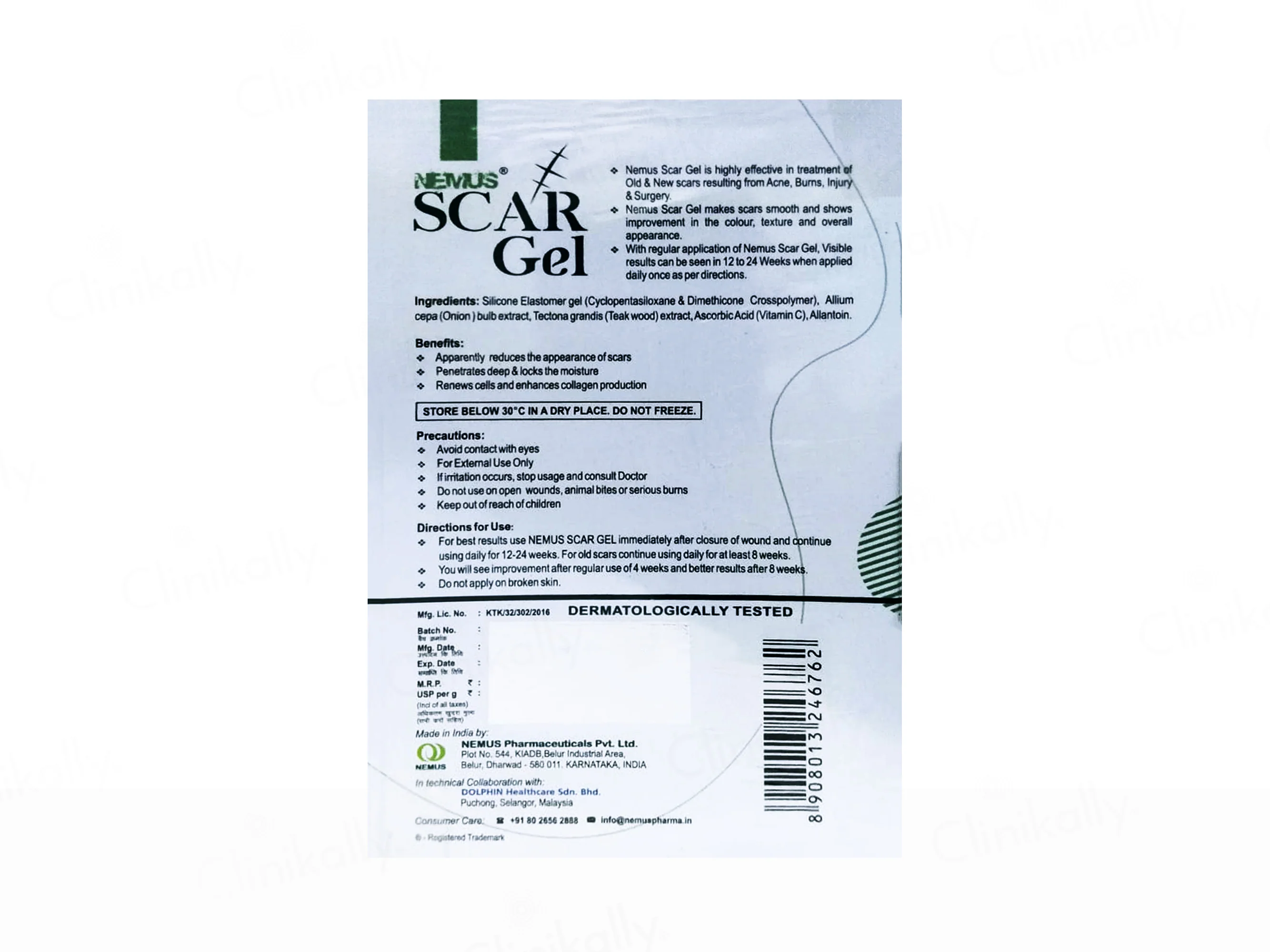 Nemus Scar Gel Advanced Silicone Scar Formula - Image 2