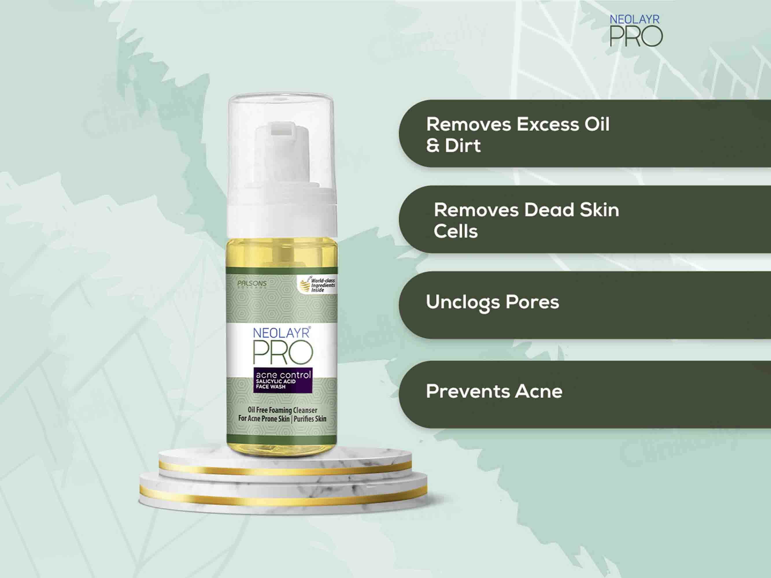 Neolayr Pro Acne Control Salicylic Acid Face Wash - Image 4