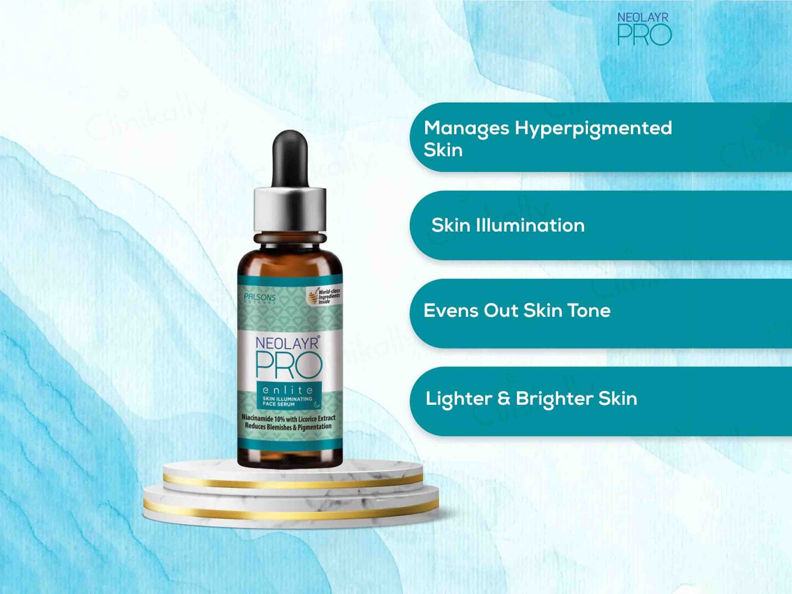 Neolayr Pro Enlite Skin Illuminating Face Serum - Image 4