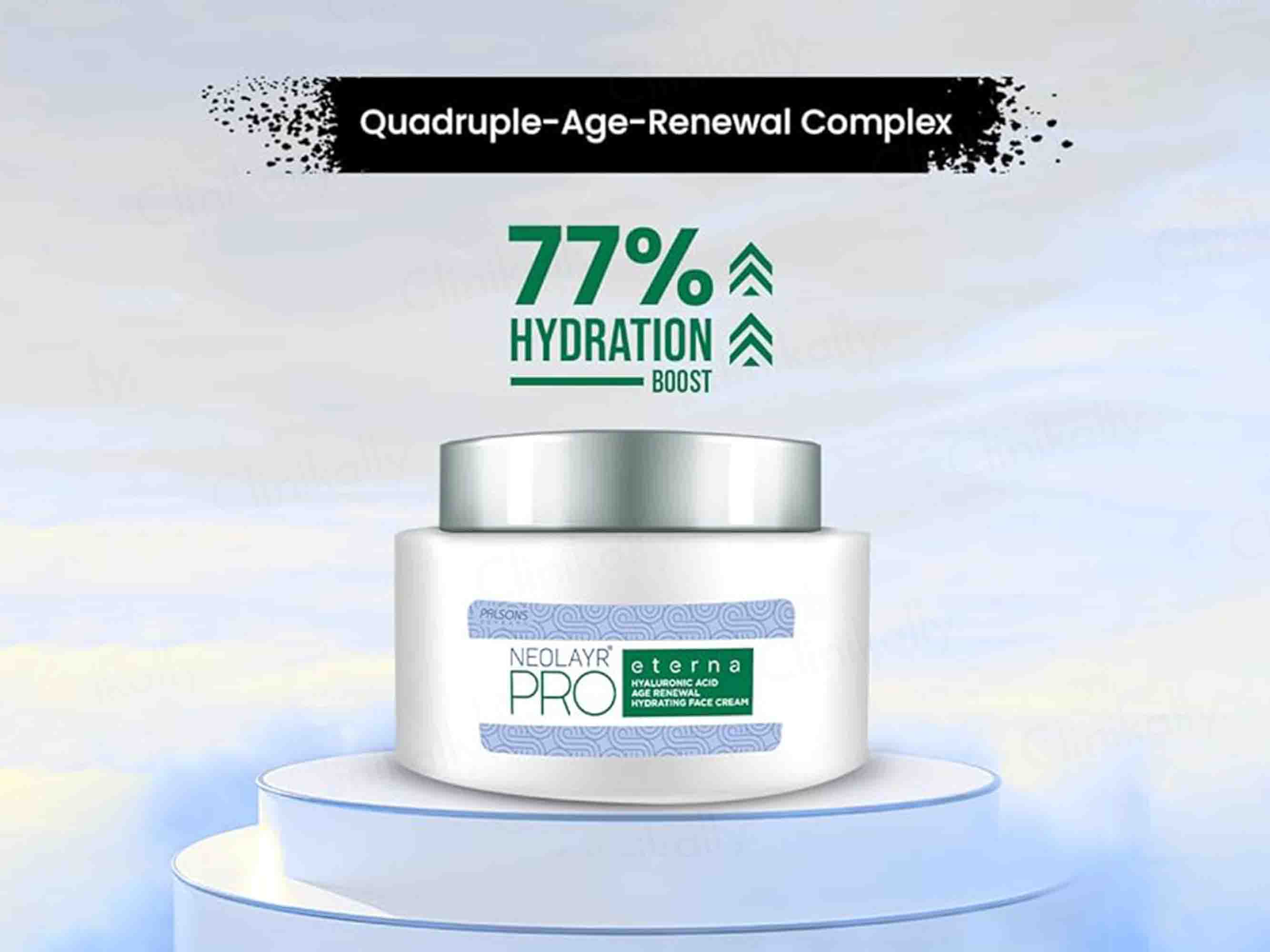 Neolayr Pro Eterna Hyaluronic Age Renewal Hydrating Face Cream - Image 3