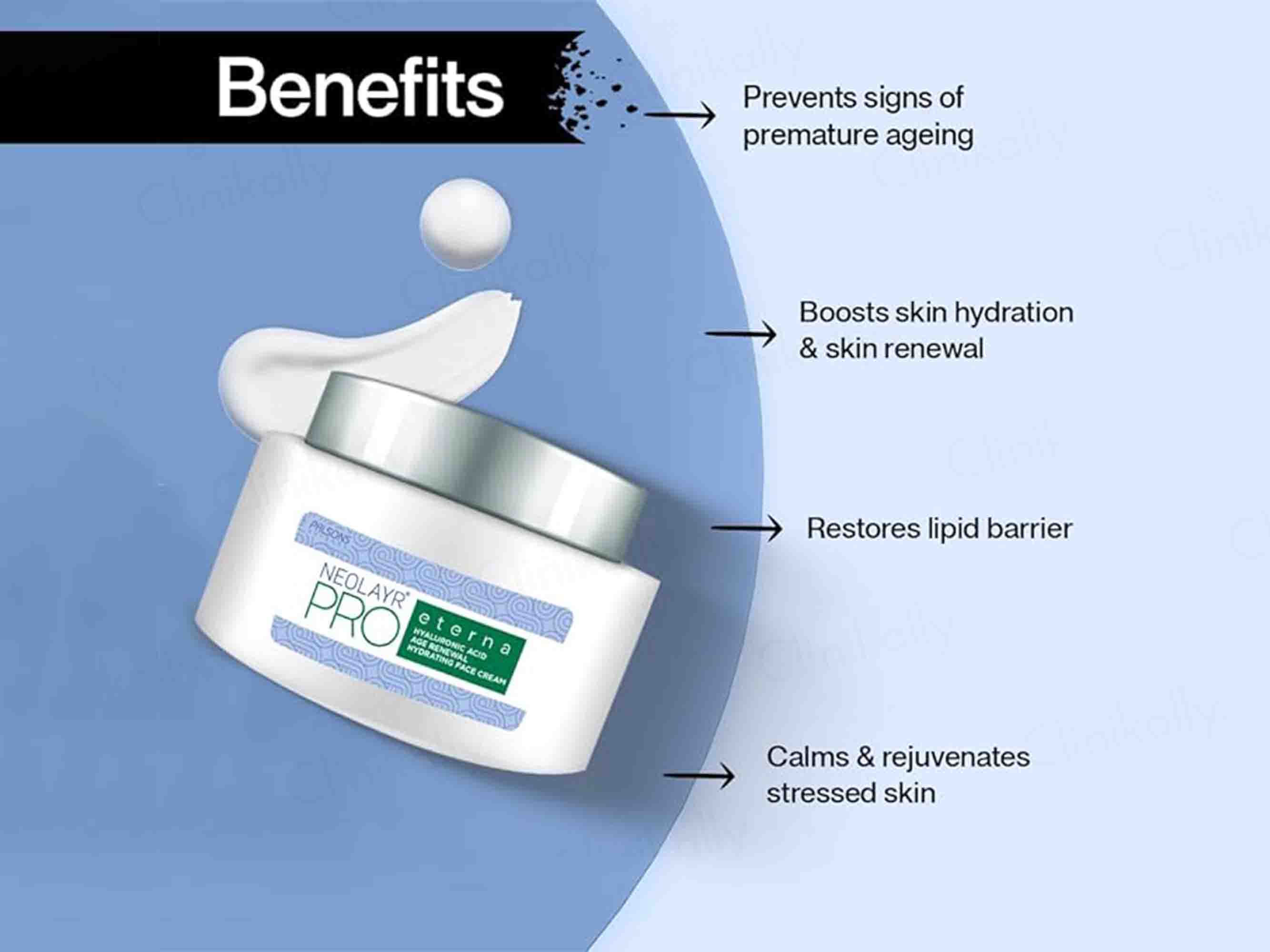 Neolayr Pro Eterna Hyaluronic Age Renewal Hydrating Face Cream - Image 5