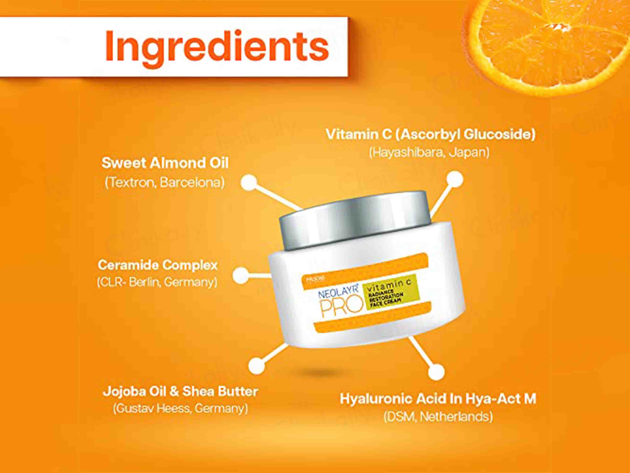 Neolayr Pro Vitamin-C Radiance Restoration Face Cream - Image 4
