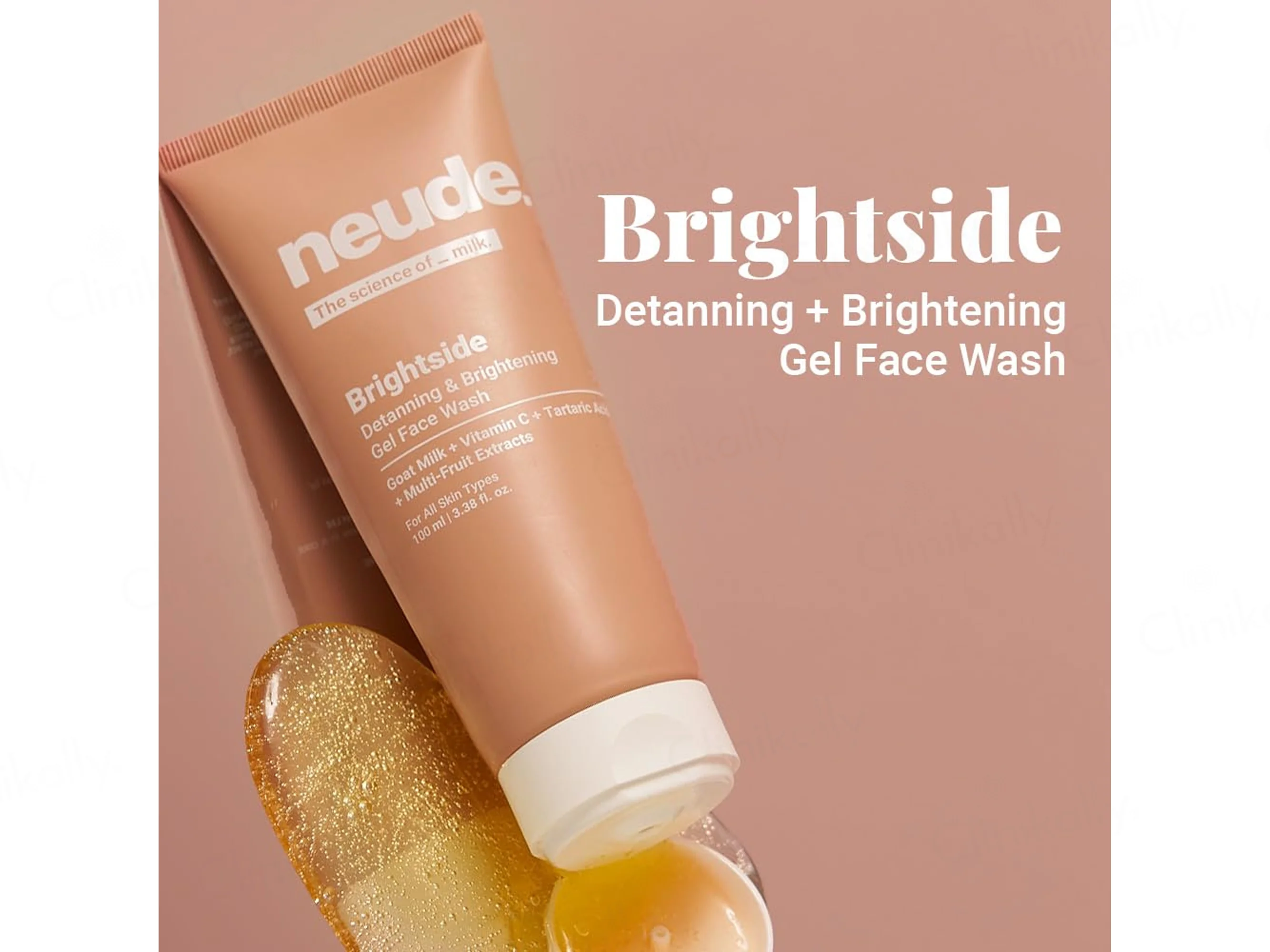 Neude Brightside Detanning & Brightening Gel Face Wash - Image 3
