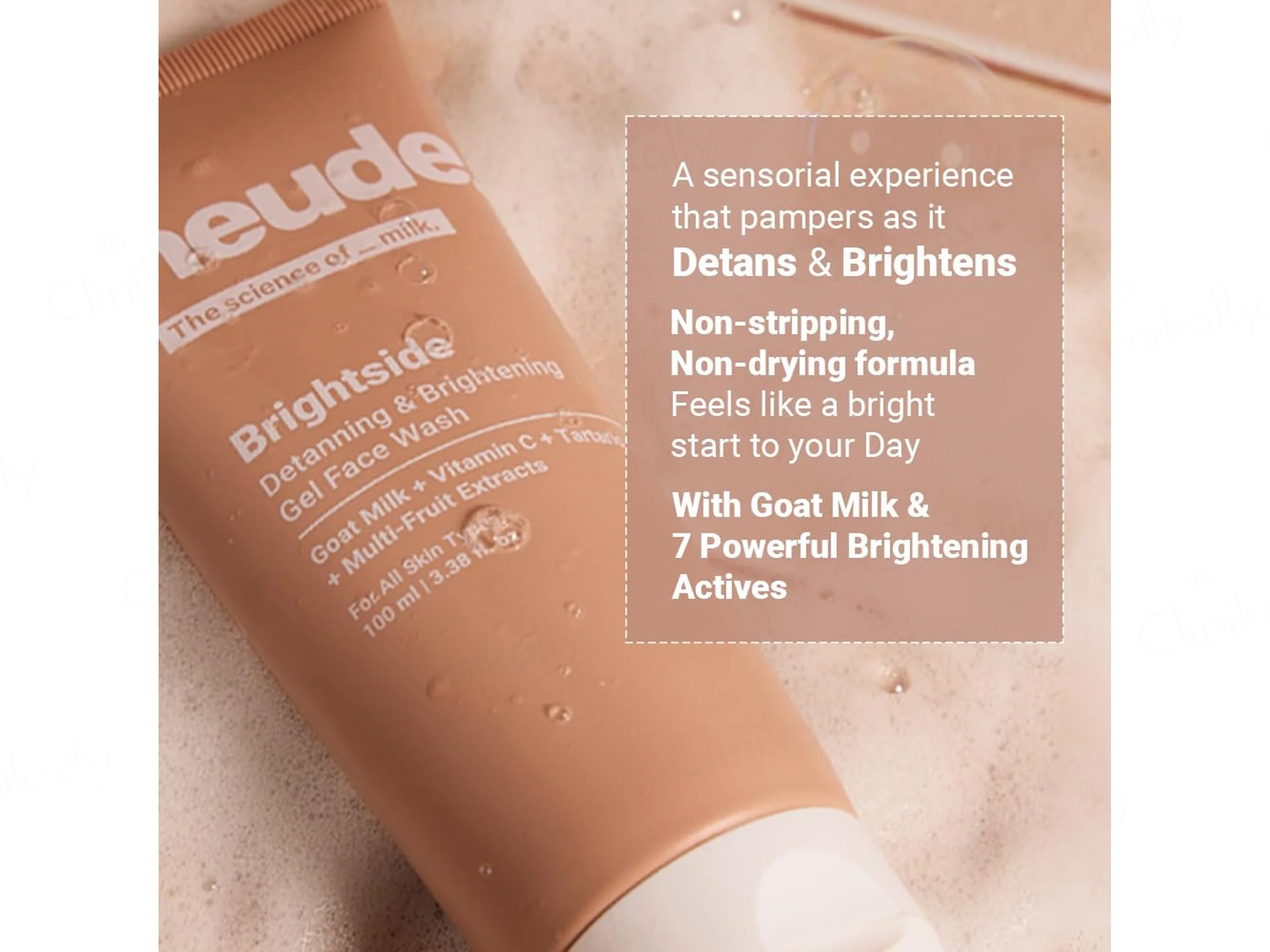 Neude Brightside Detanning & Brightening Gel Face Wash - Image 4