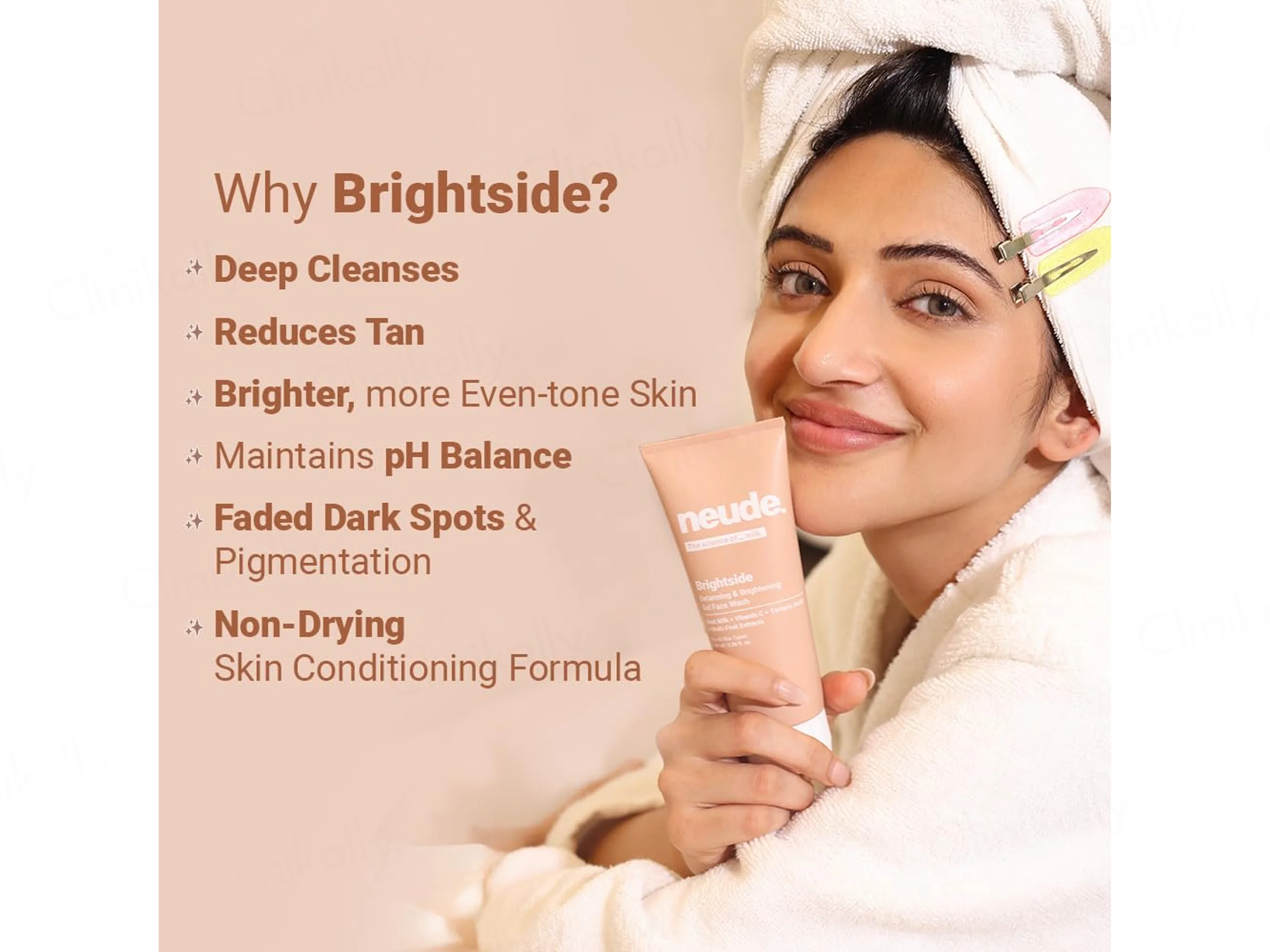 Neude Brightside Detanning & Brightening Gel Face Wash - Image 5