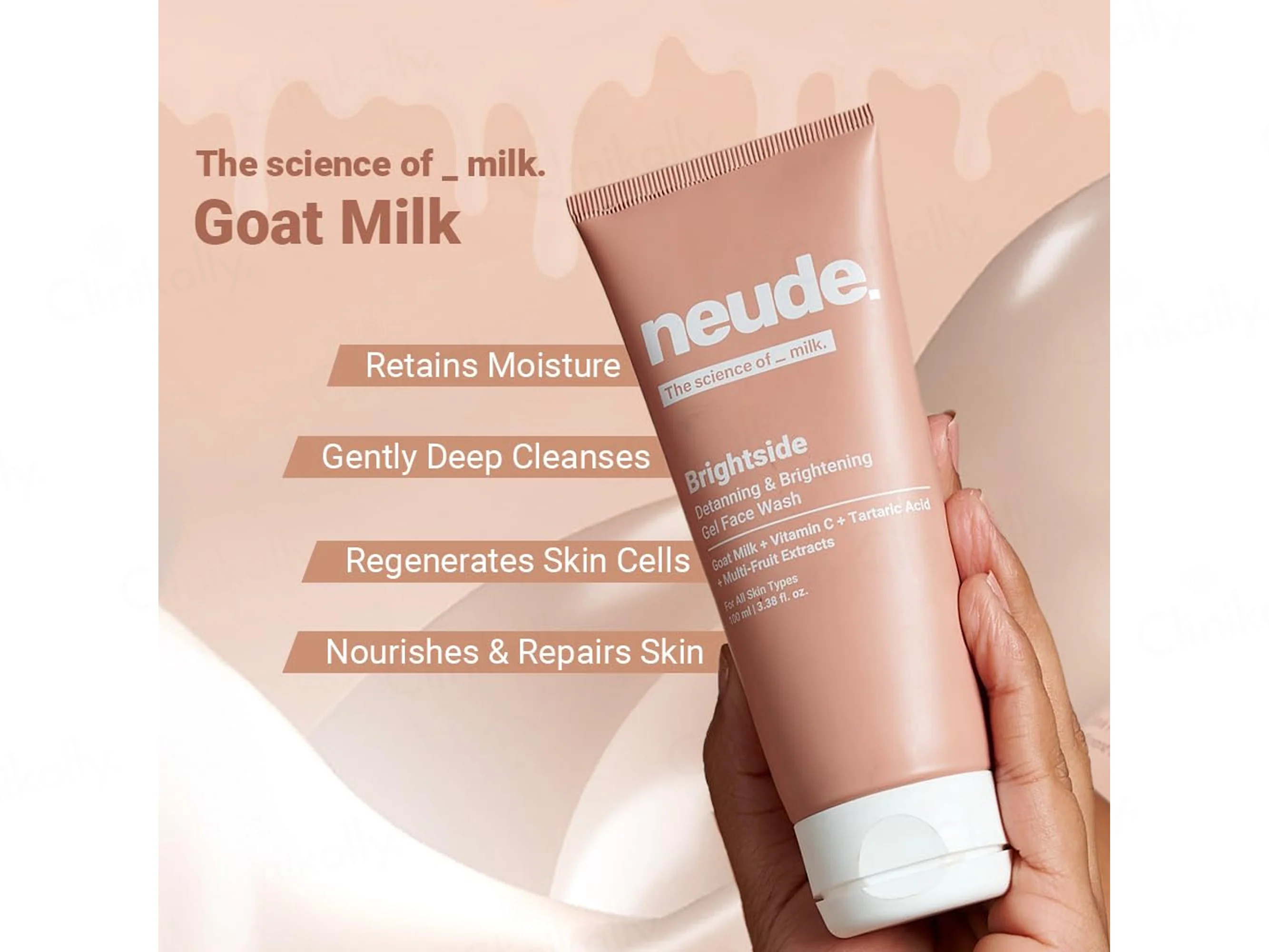 Neude Brightside Detanning & Brightening Gel Face Wash - Image 6