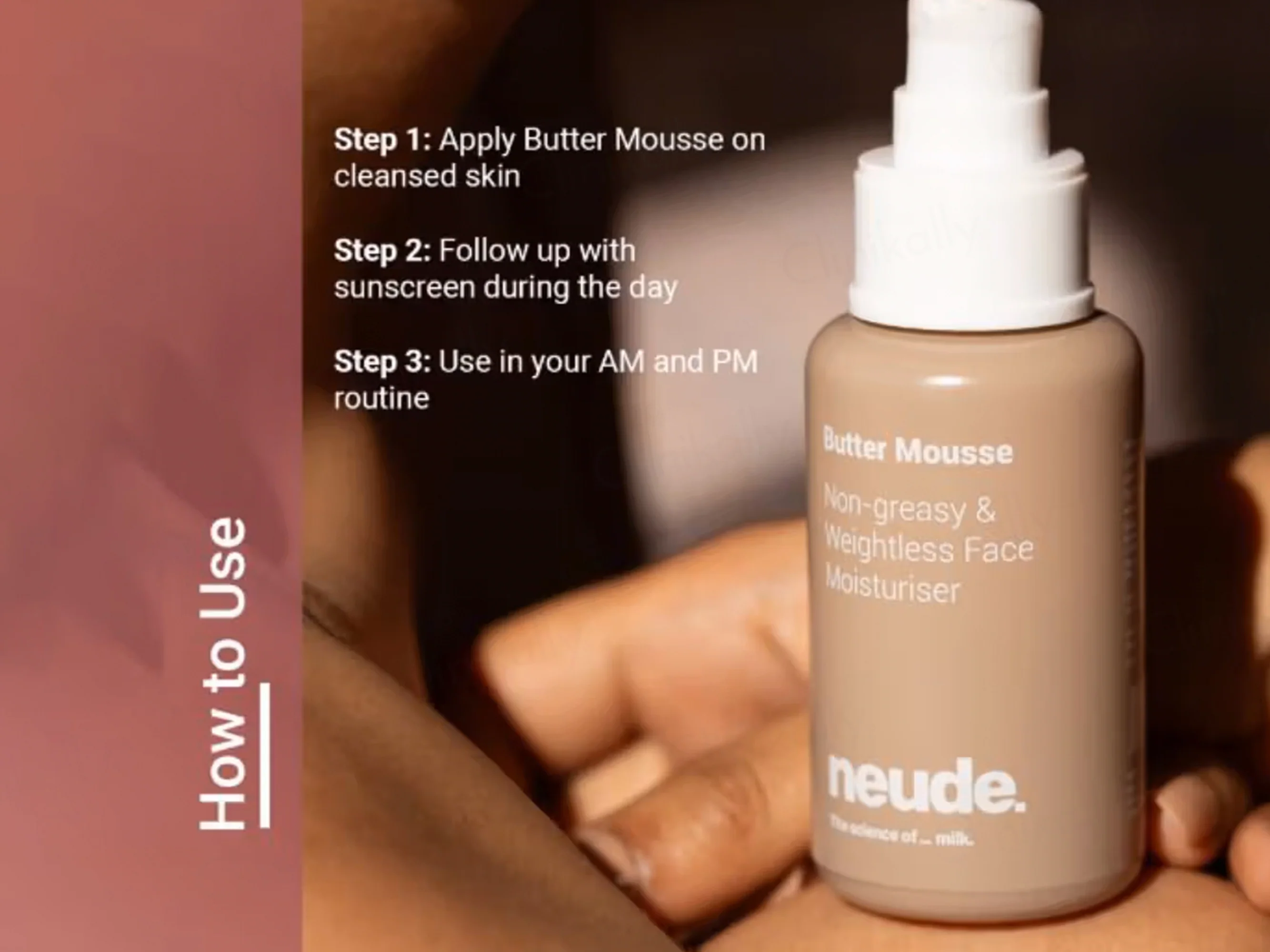 Neude Butter Mousse Non-greasy & Weightless Face Moisturiser - Image 5
