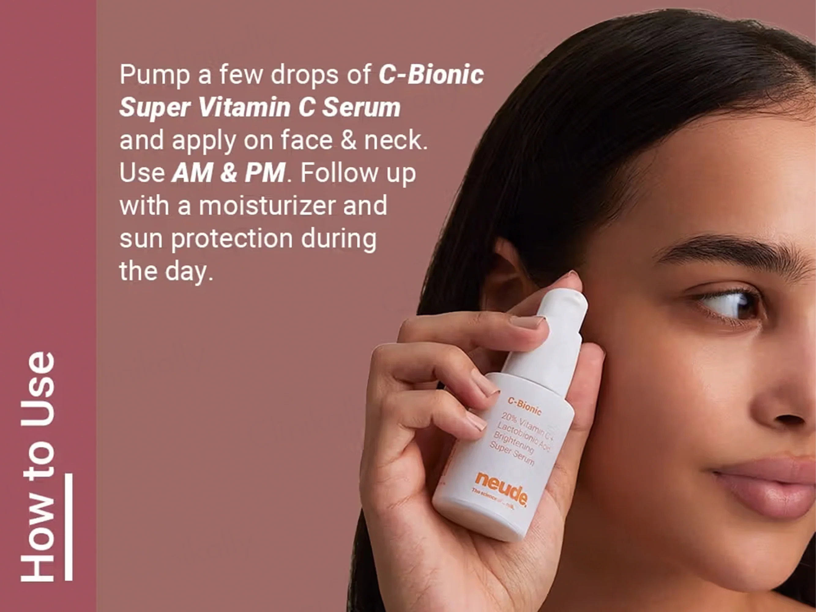 Neude C-Bionic 20% Vitamin C + Lactobionic Acid Brightening Super Face Serum - Image 2