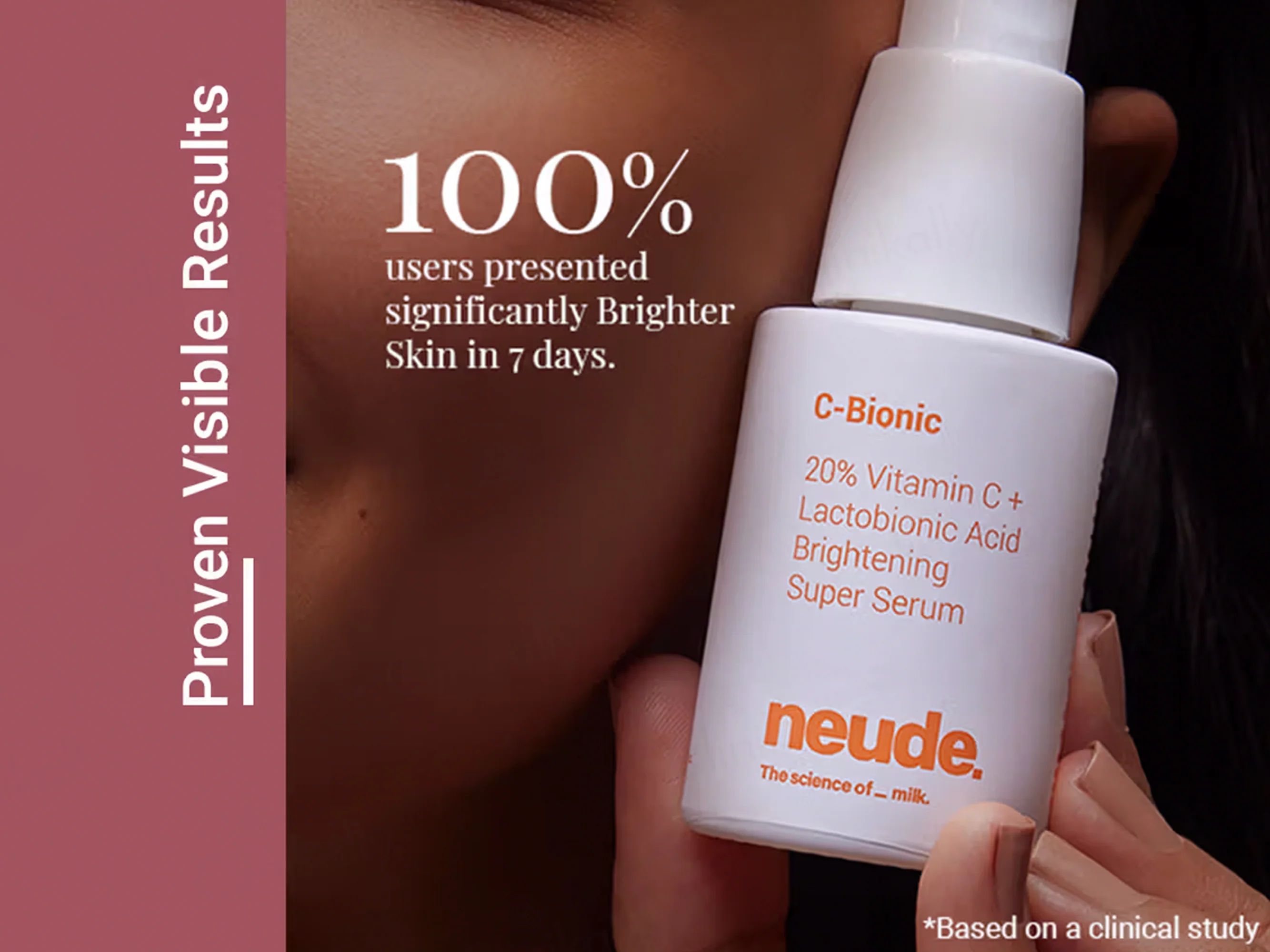 Neude C-Bionic 20% Vitamin C + Lactobionic Acid Brightening Super Face Serum - Image 3