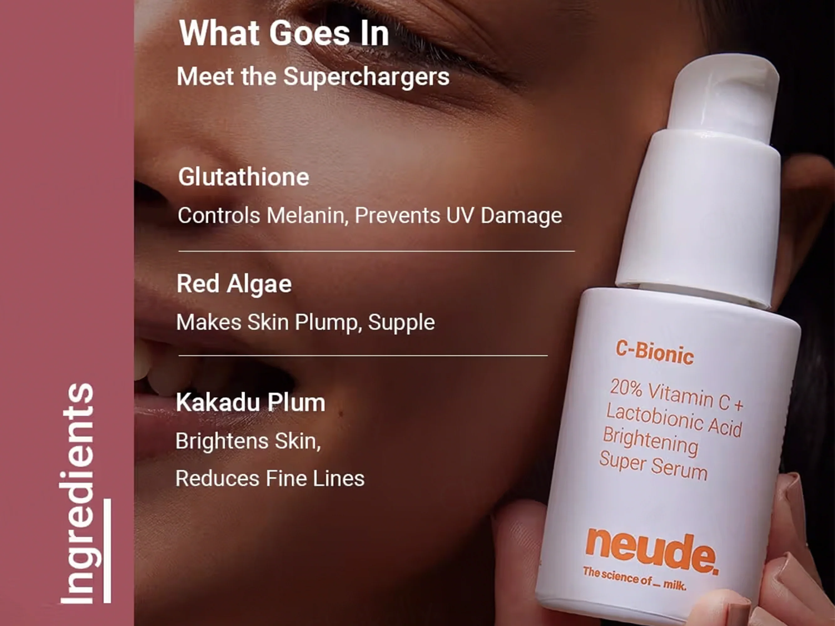 Neude C-Bionic 20% Vitamin C + Lactobionic Acid Brightening Super Face Serum - Image 6