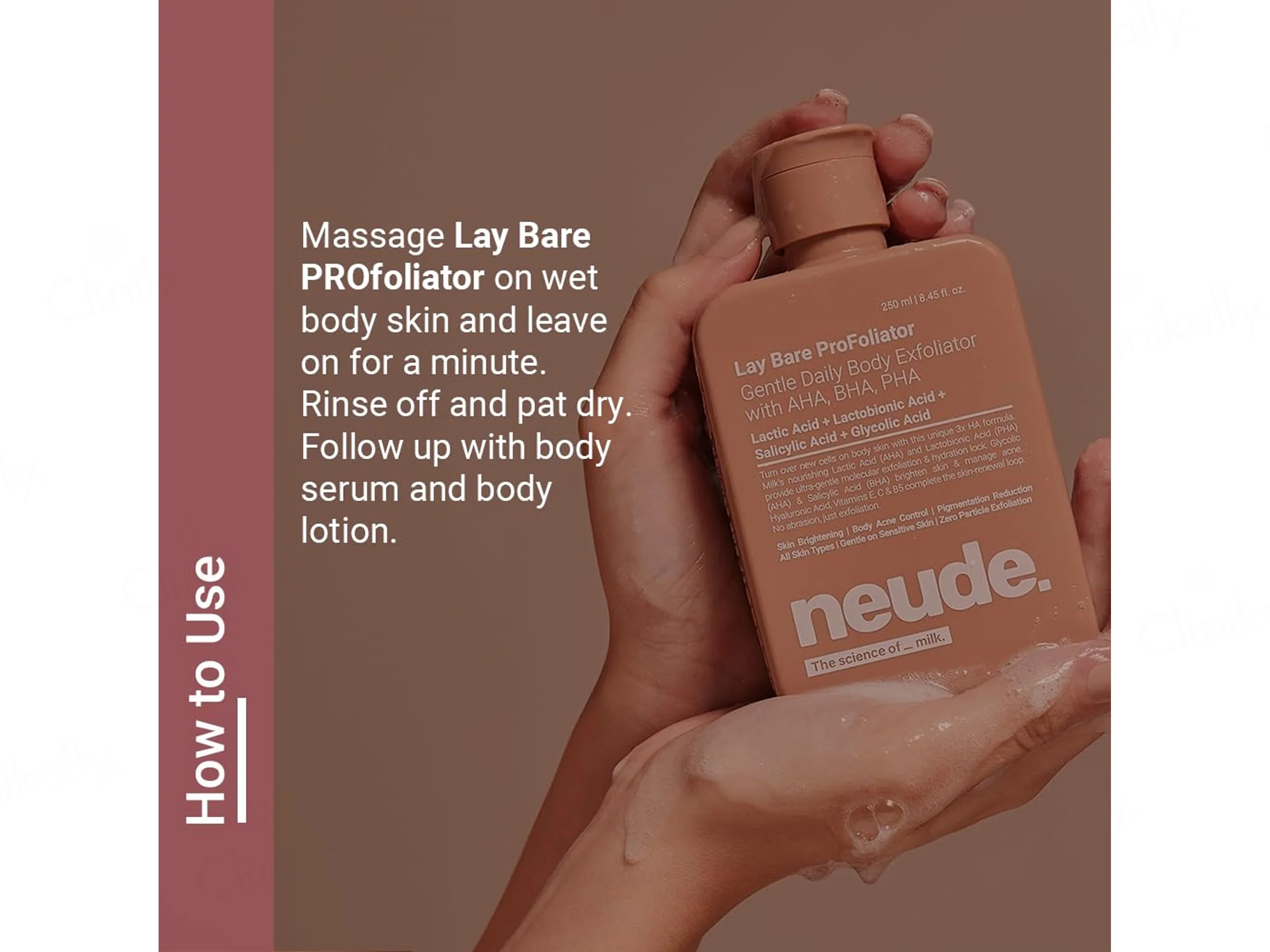 Neude Lay Bare Profoliator Gentle Daily Body Exfoliator Scrub - Image 6