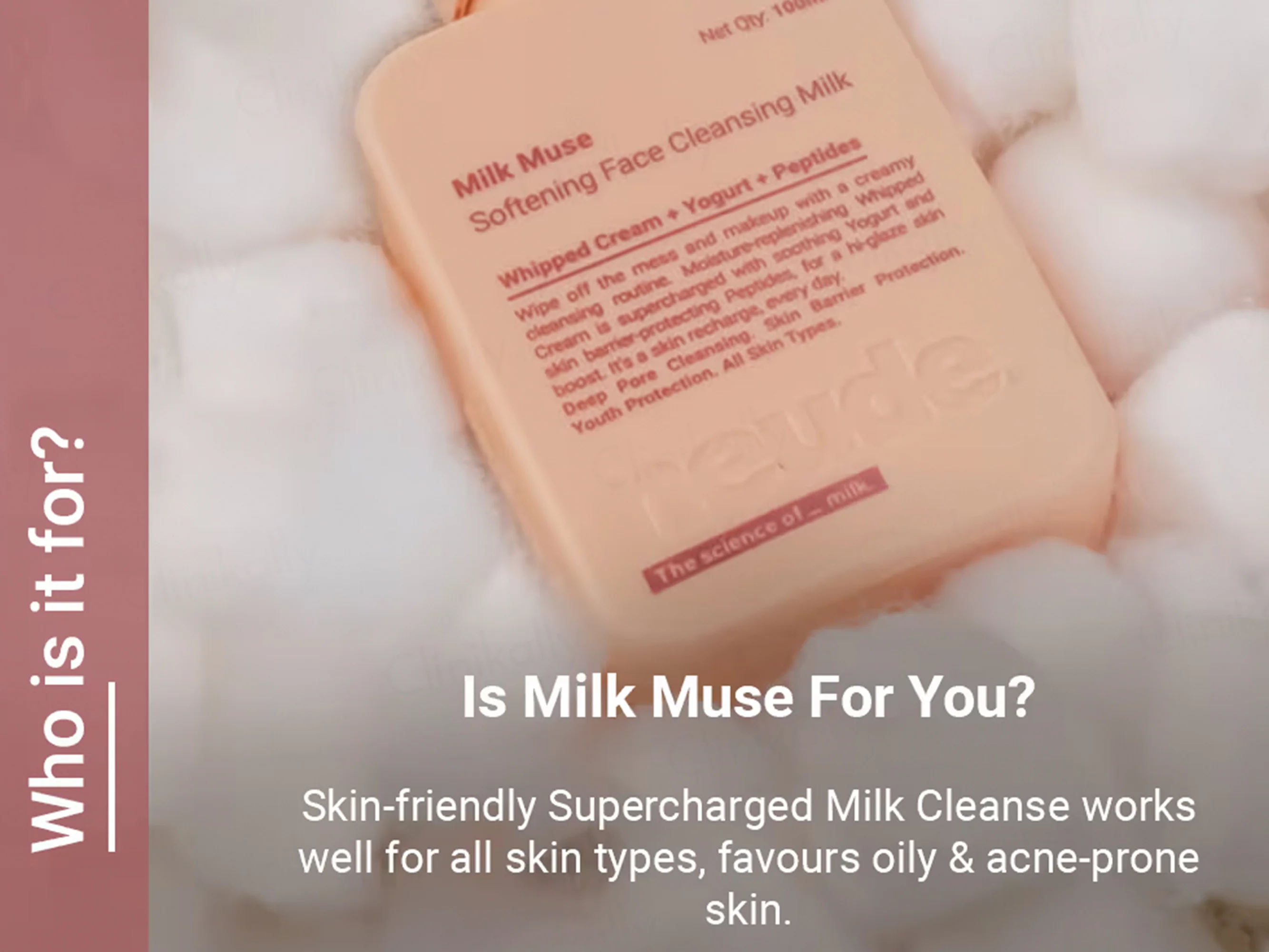 Neude Milk Muse Softening Face Cleansing Milk - Image 5