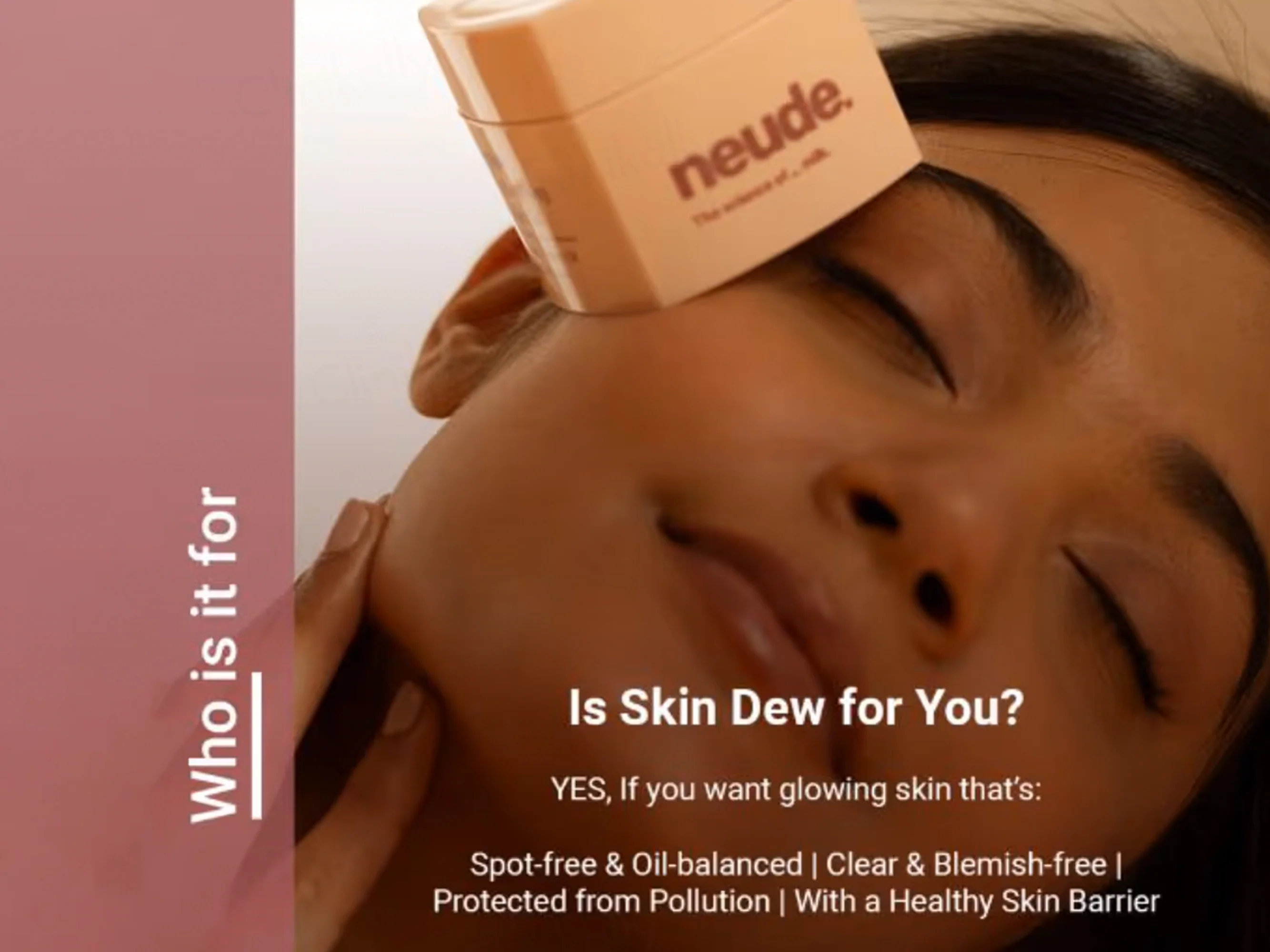Neude Skin Dew Daily Energising Face Moisture Gel - Image 5