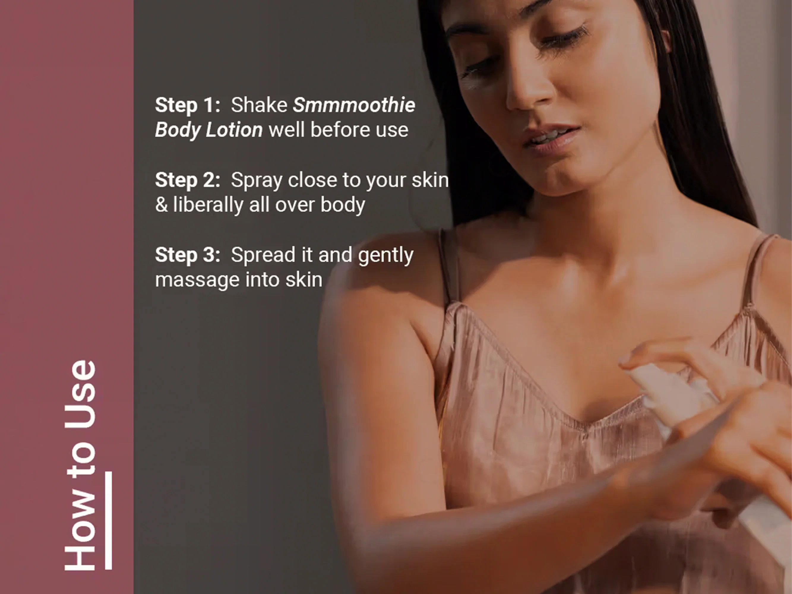 Neude Smmmoothie Ultimate Skin Pampering & Repairing Spray Body Lotion - Image 4