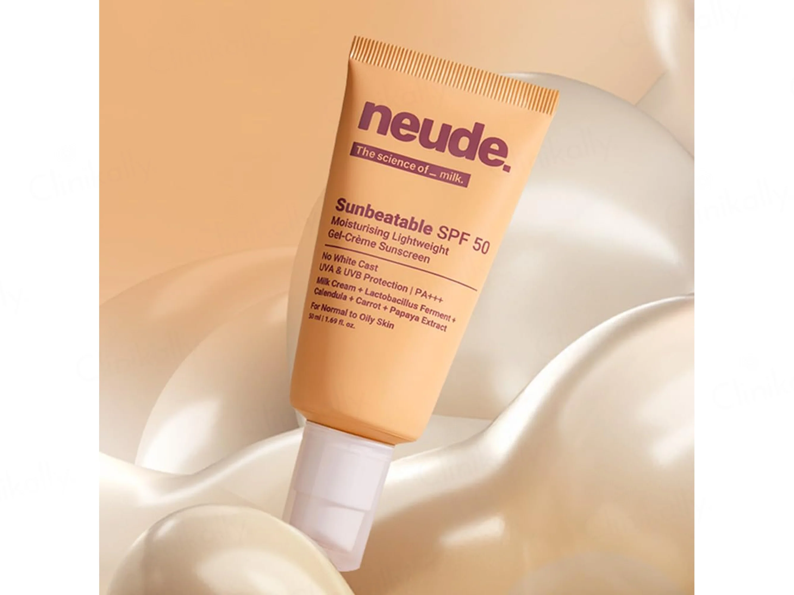 Neude Sunbeatable Moisturising Lightweight Gel-Creme Sunscreen SPF 50 PA+++ - Image 2