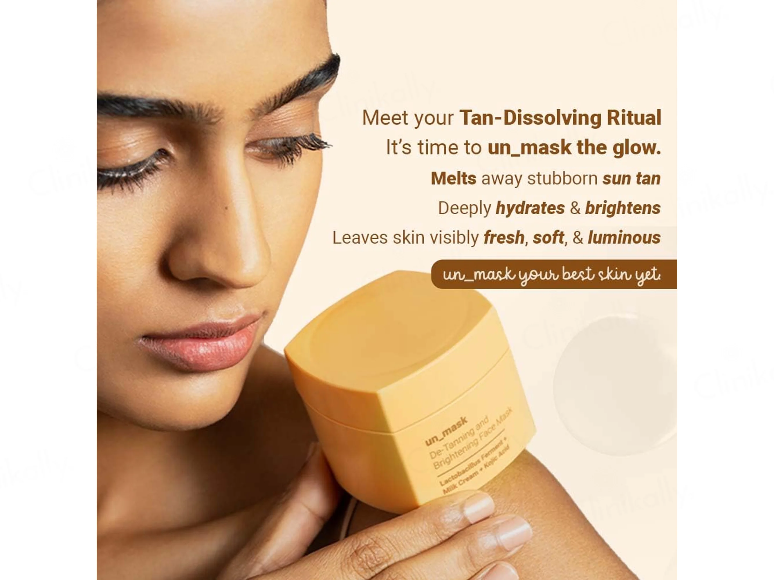 Neude Unmask Everyday De-Tanning, Hydrating and Brightening Face Mask - Image 3