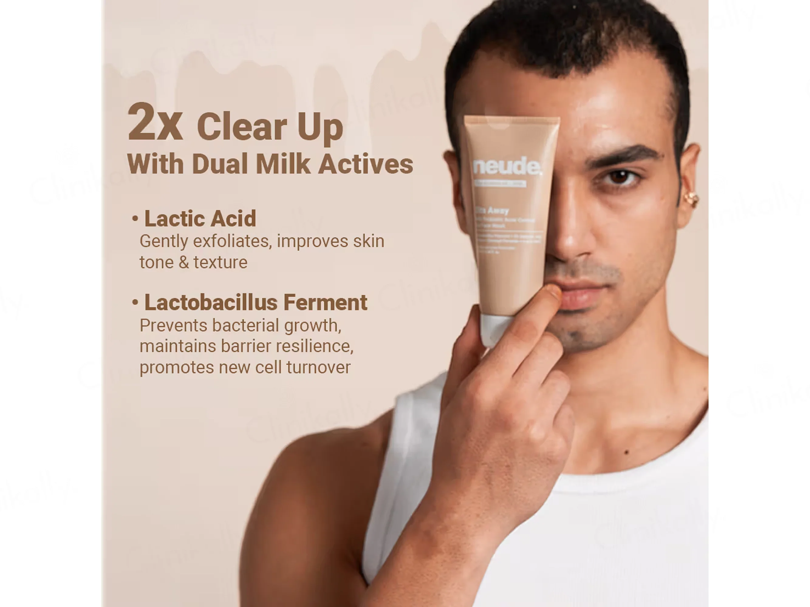 Neude Zits Away Milk Probiotic Acne Control Gel Face Wash - Image 5