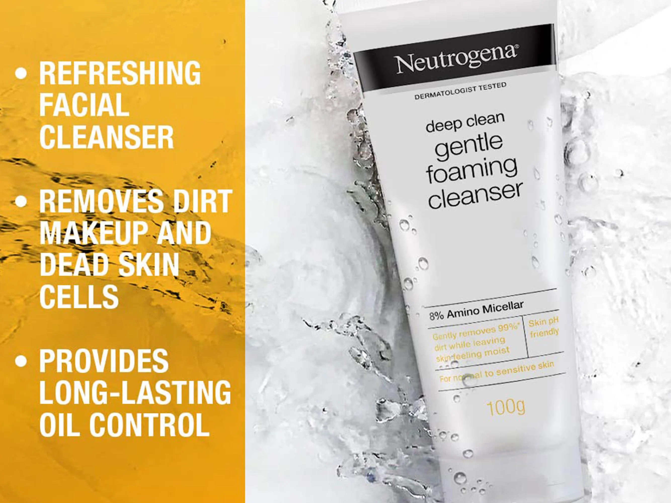 Neutrogena Deep Clean Gentle Foaming Cleanser - Image 3
