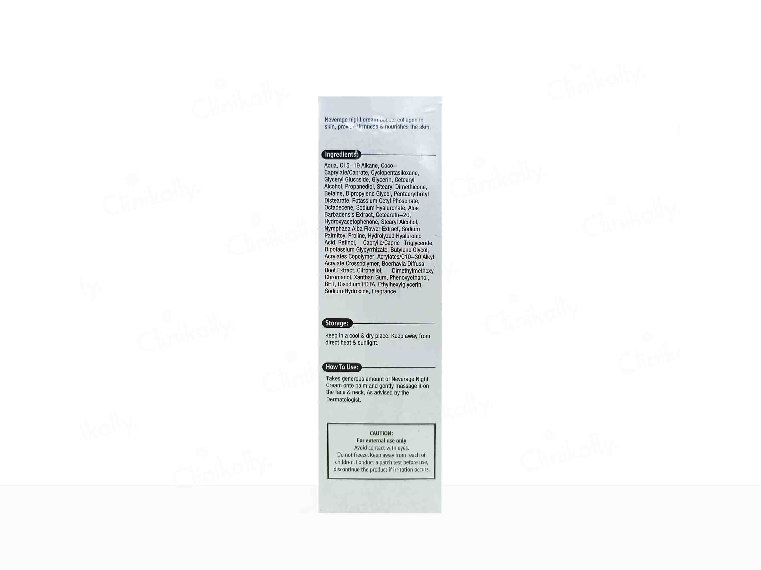 Neverage Night Anti Ageing Cream - Image 3