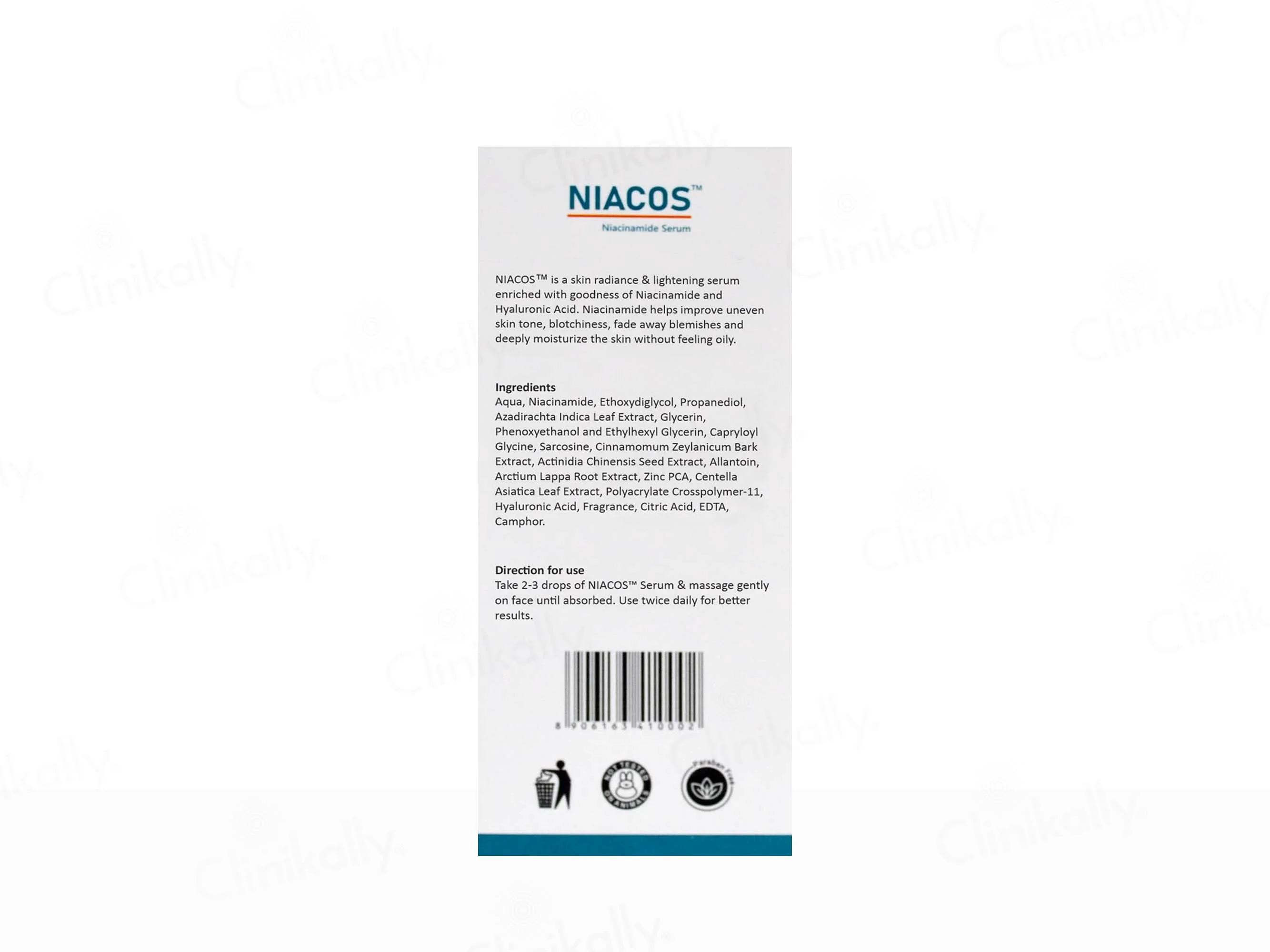 Niacos Niacinamide Skin Radiance & Lightening Serum - Image 6