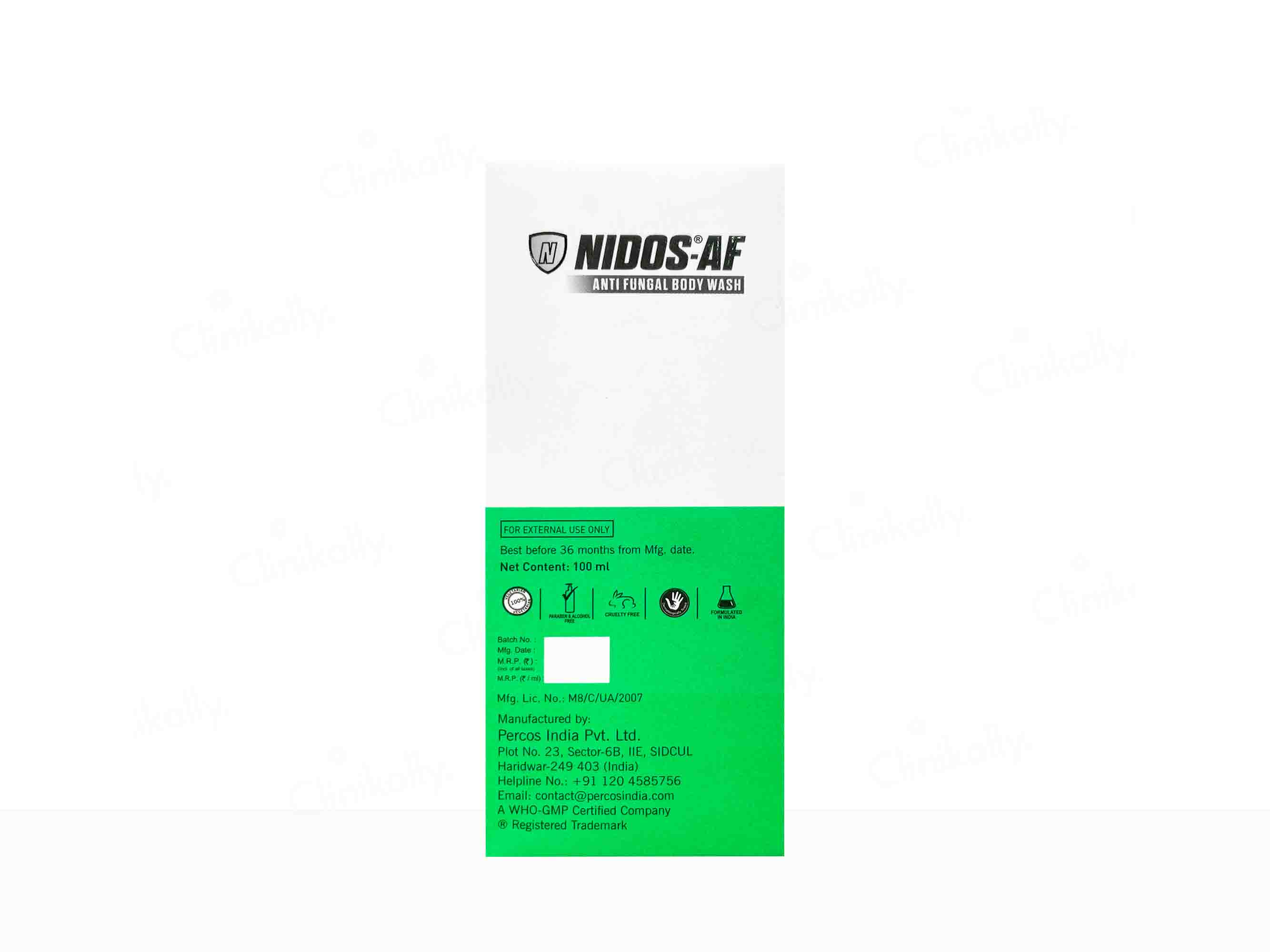Nidos-AF Anti Fungal Body Wash - Image 3