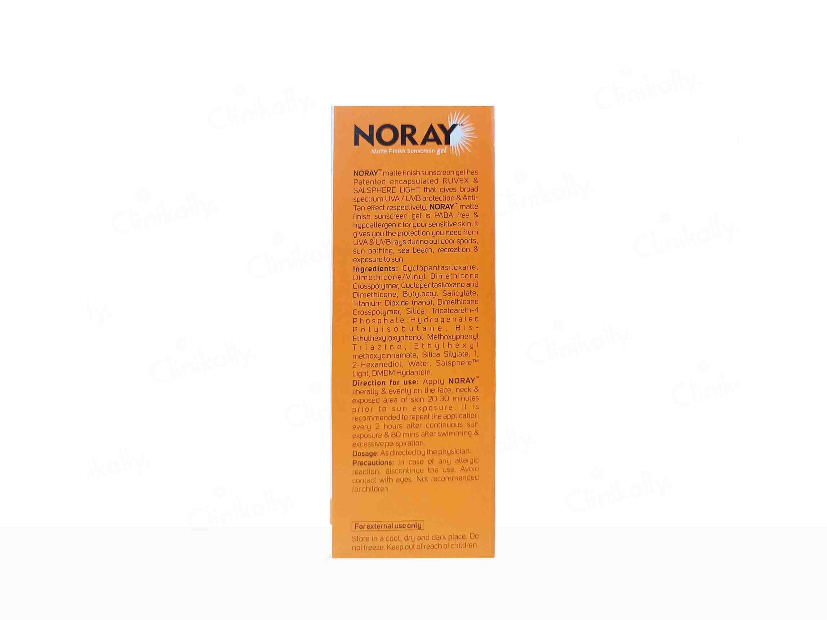 Vegetal Noray Matte Finish Sunscreen Gel SPF 50 PA+++ - Image 5