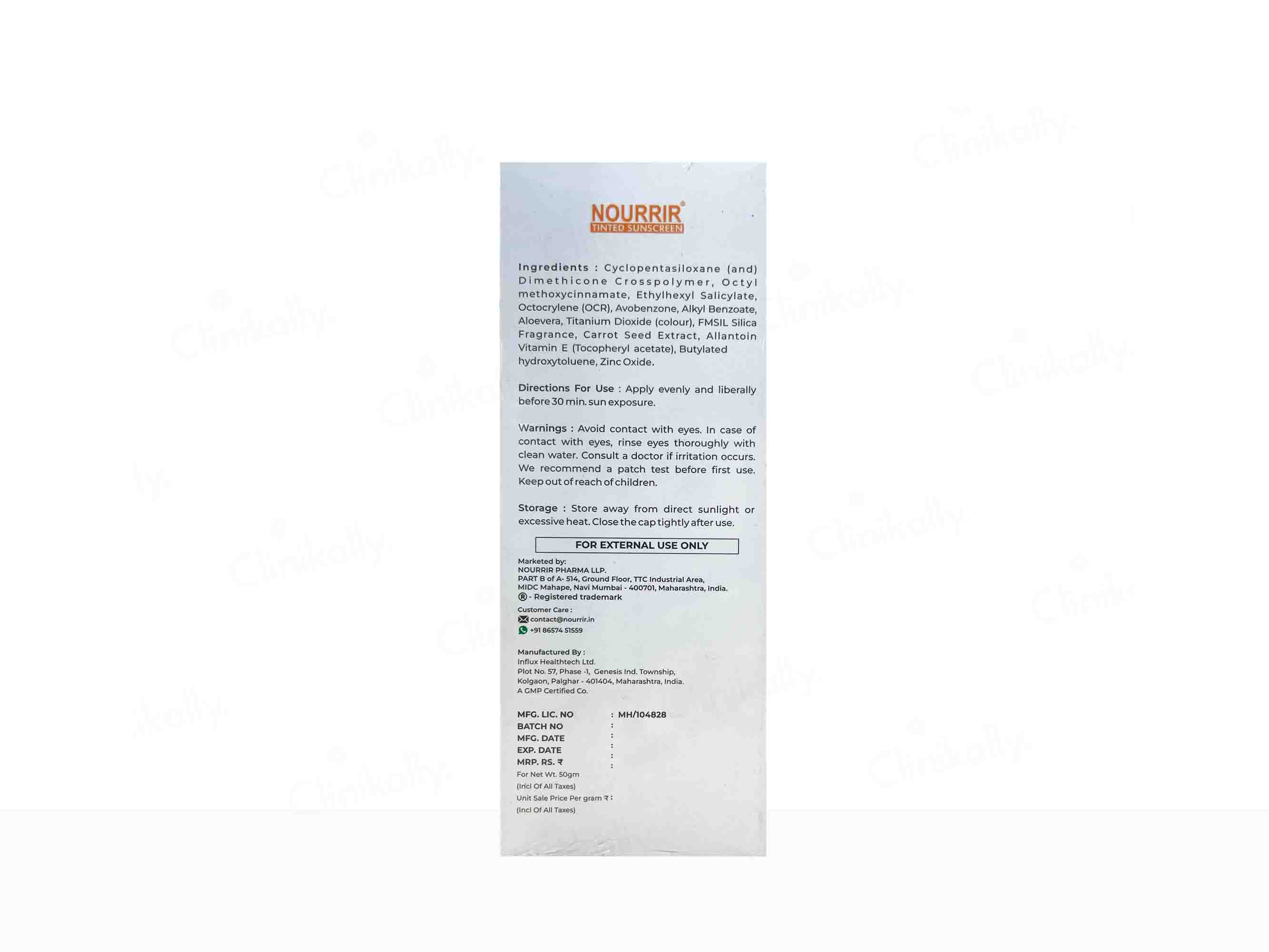 Nourrir Tinted Sunscreen SPF 50 PA+++ - Image 2